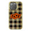 Oklahoma State University Cowboys Plaid Bling Phone Case