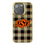 Oklahoma State University Cowboys Plaid Bling Phone Case