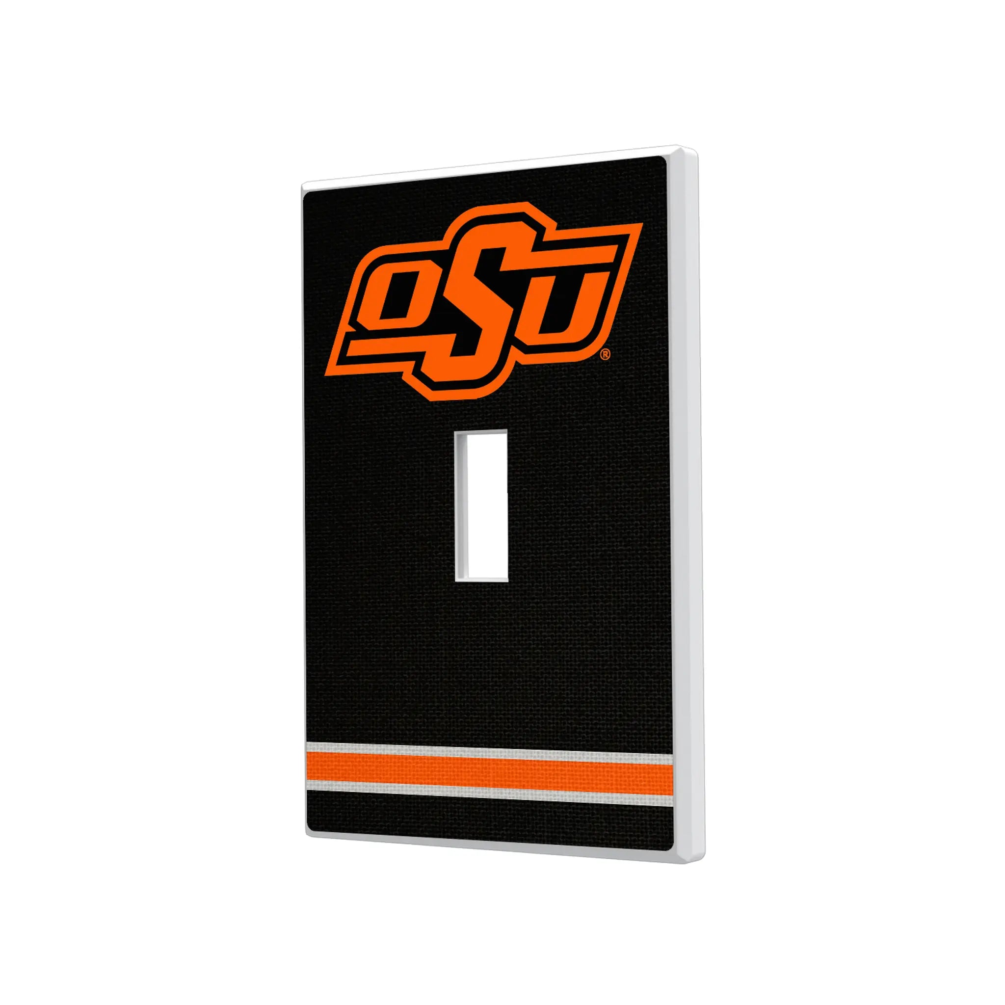 Oklahoma State University Cowboys Stripe Hidden-Screw Light Switch Plate