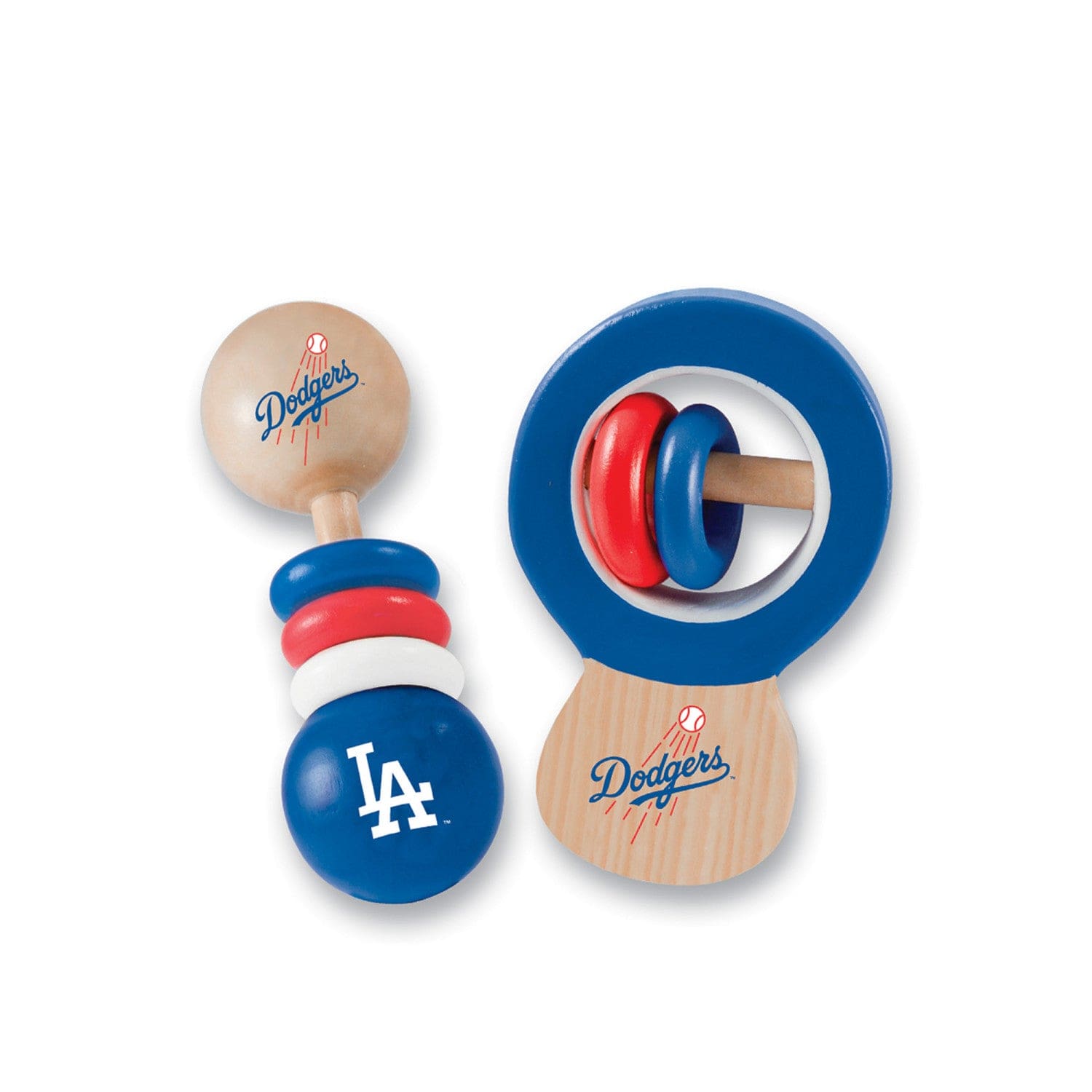 Los Angeles Dodgers Baby Rattles 2-Pack - Sports Gifts, Sports Memorabilia, Sports Collectibles, Fan Shop