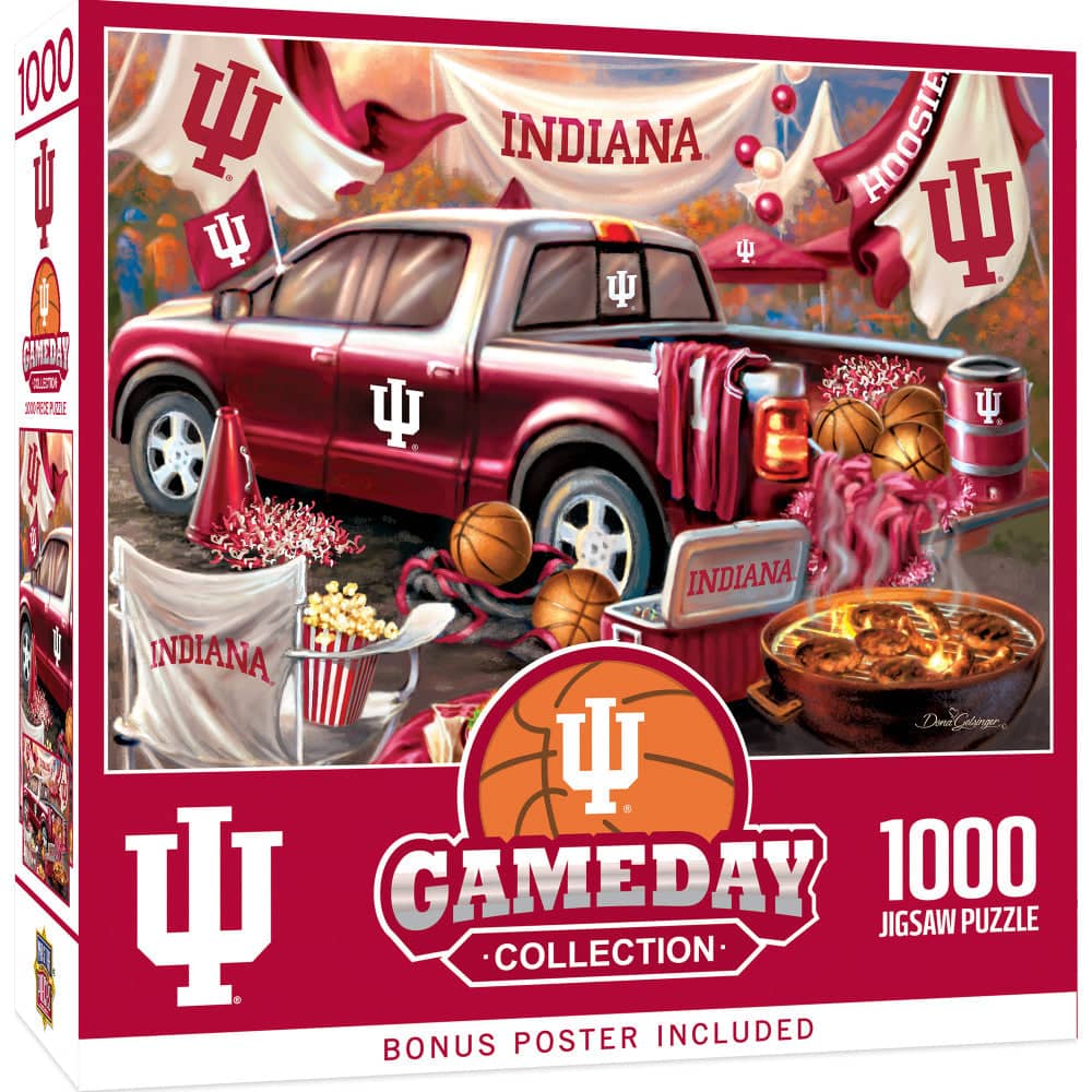 Indiana Hoosiers Gameday 1000 Piece Jigsaw Puzzle - Sports Gifts, Sports Memorabilia, Sports Collectibles, Fan Shop