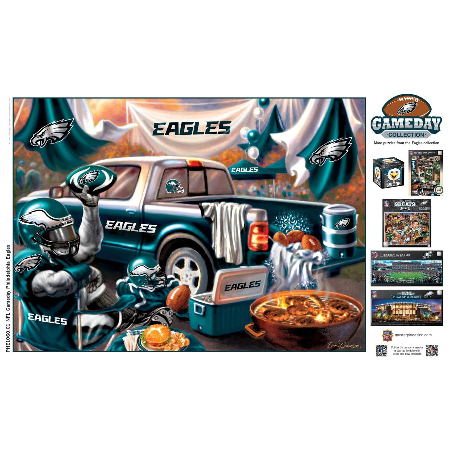 Philadelphia Eagles Gameday 1000 Piece Jigsaw Puzzle - Sports Gifts, Sports Memorabilia, Sports Collectibles, Fan Shop