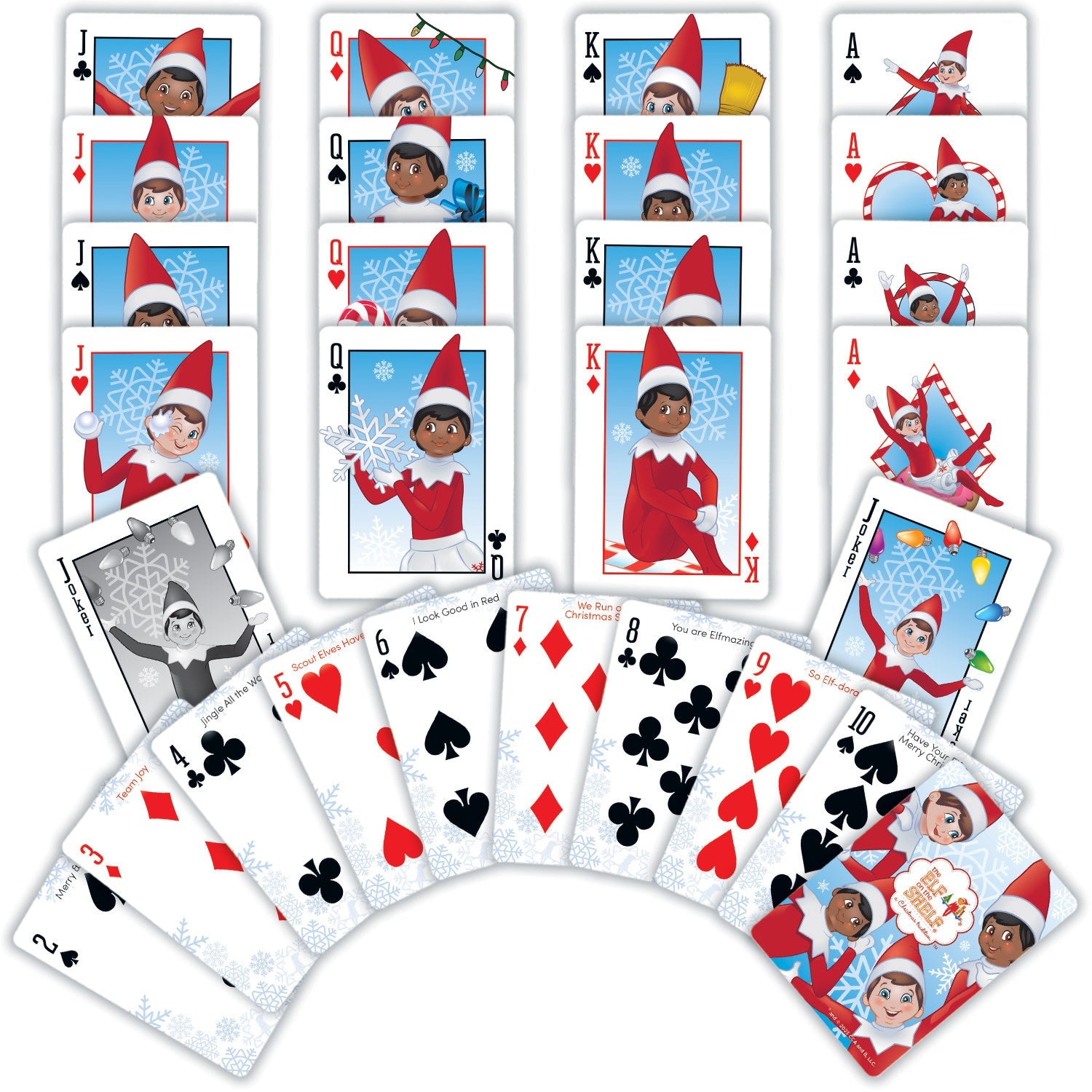 Elf on the Shelf Playing Cards - 54 Card Deck - 757 Sports Collectibles