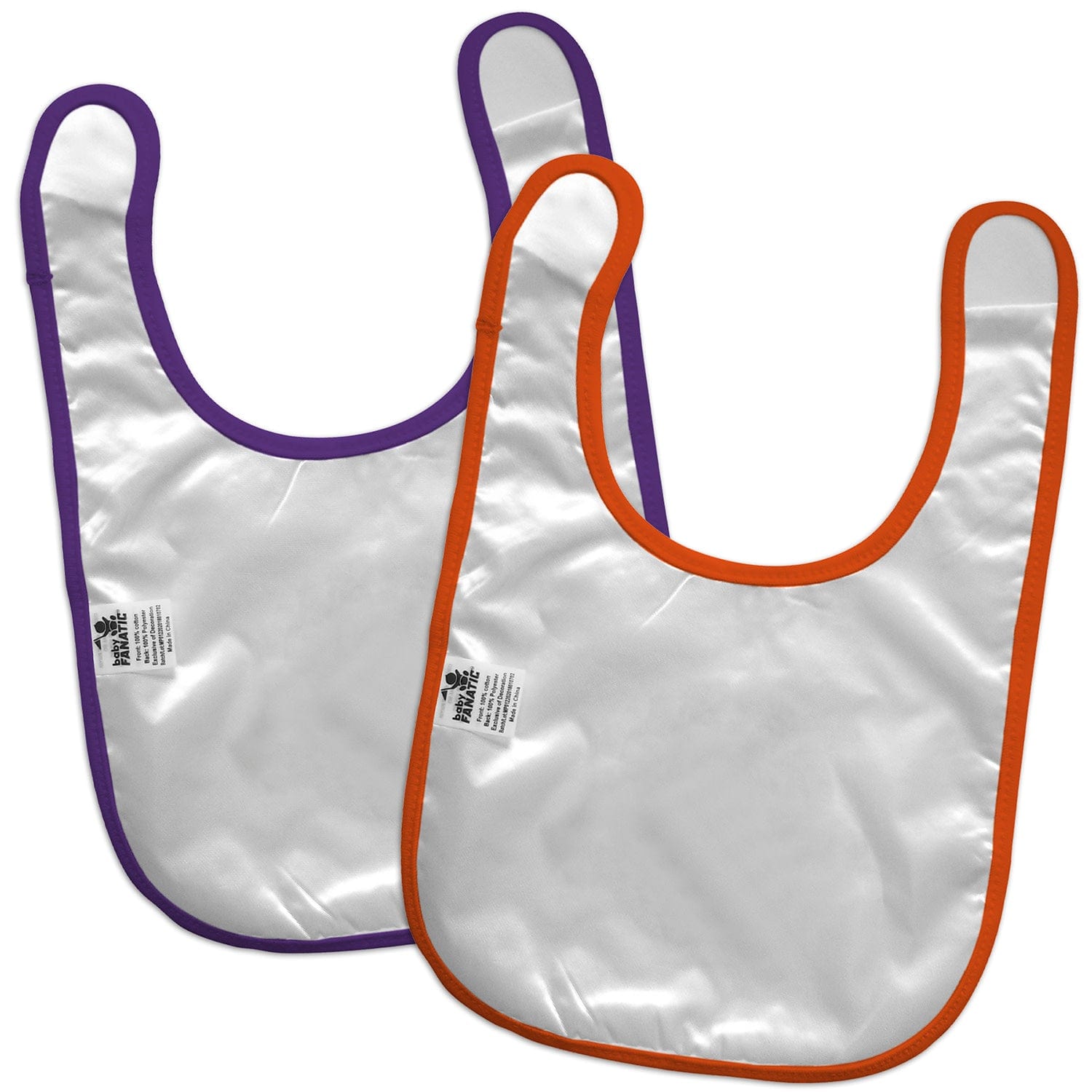 Clemson Tigers Baby Bibs 2-Pack - Orange & Purple - Sports Gifts, Sports Memorabilia, Sports Collectibles, Fan Shop