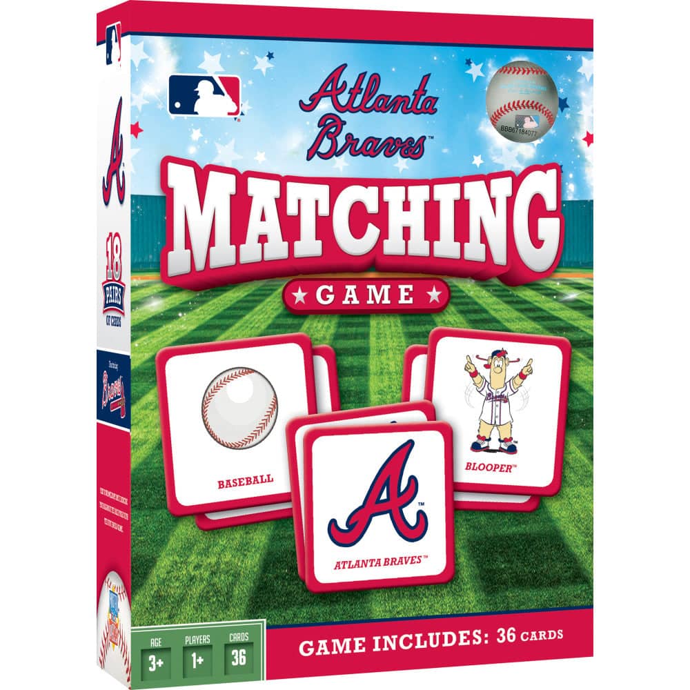 Atlanta Braves Memory Matching Game - Sports Gifts, Sports Memorabilia, Sports Collectibles, Fan Shop