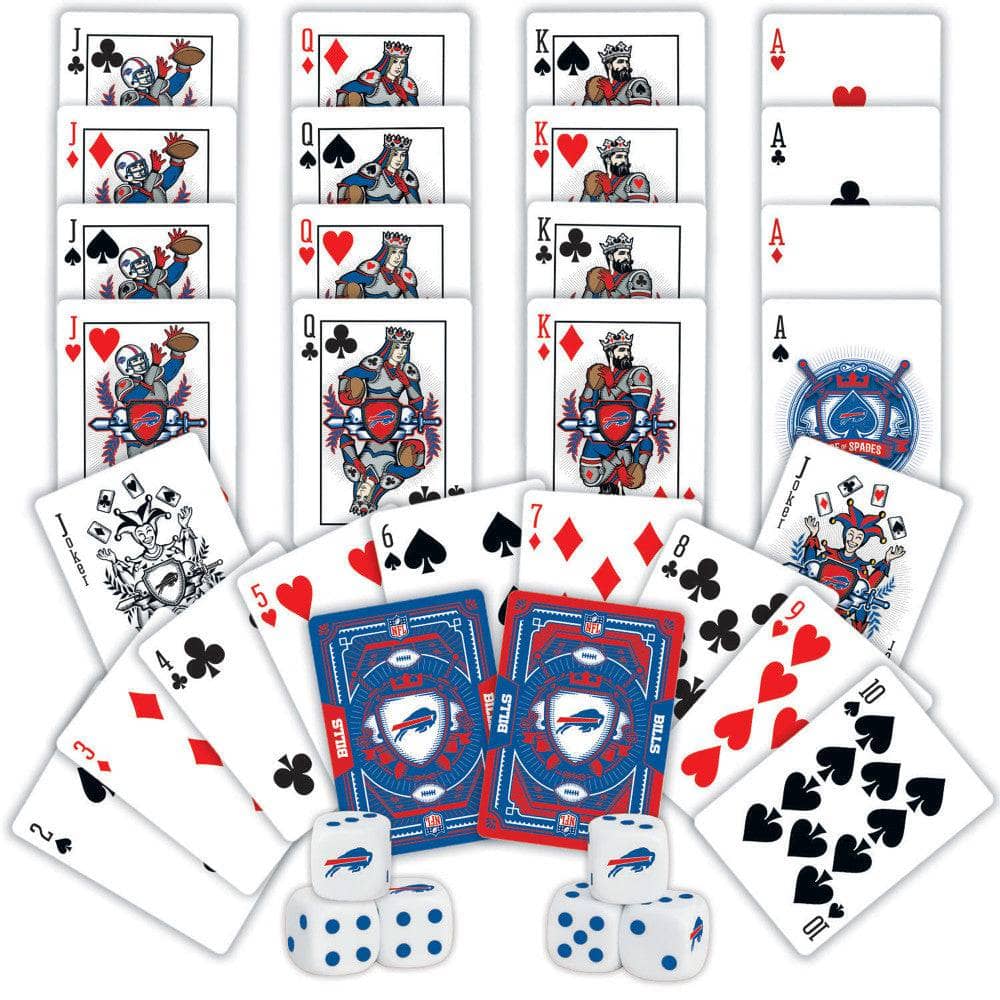 Buffalo Bills 2-Pack Playing Cards and Dice Set
