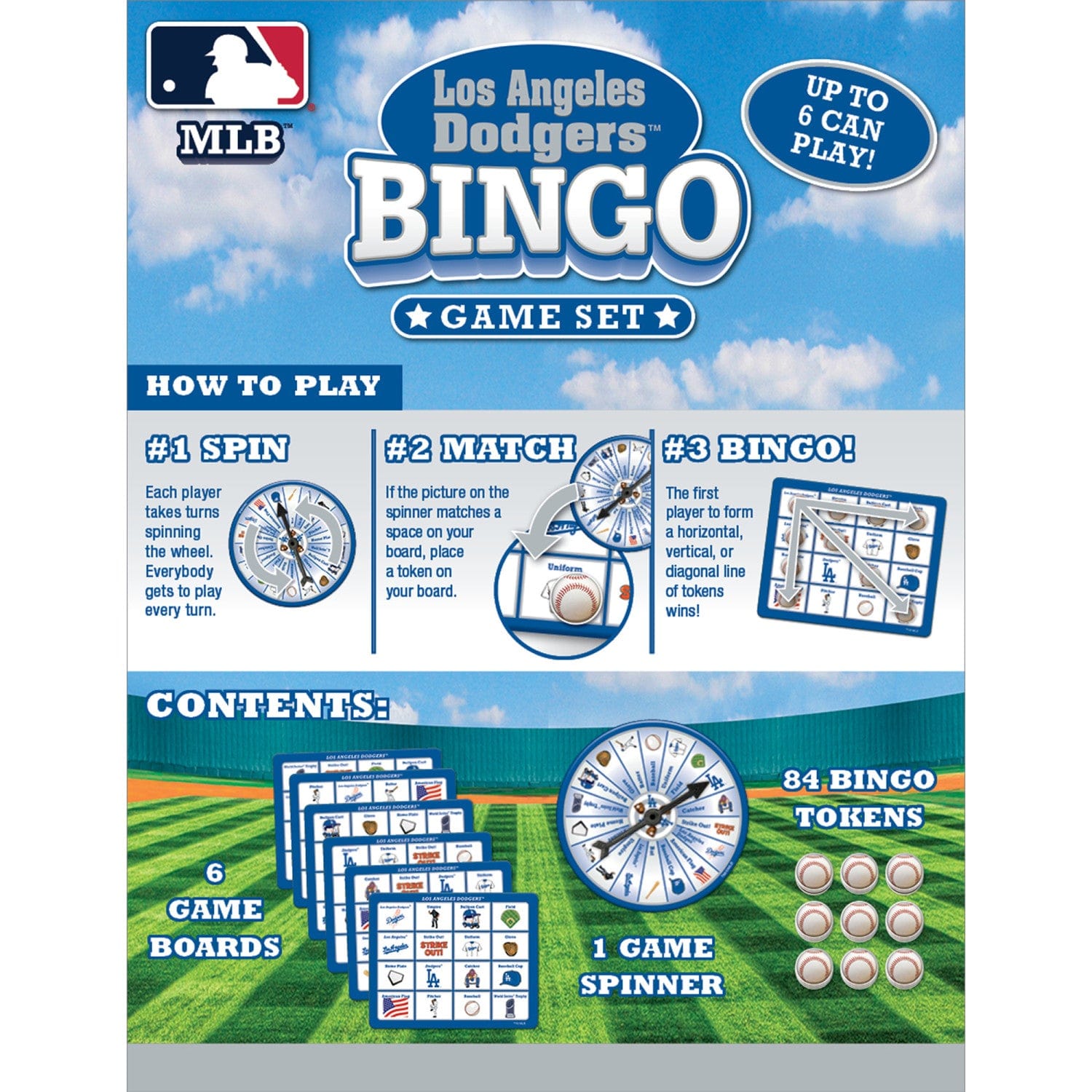 Los Angeles Dodgers Bingo: Game Day Fun! - Sports Gifts, Sports Memorabilia, Sports Collectibles, Fan Shop