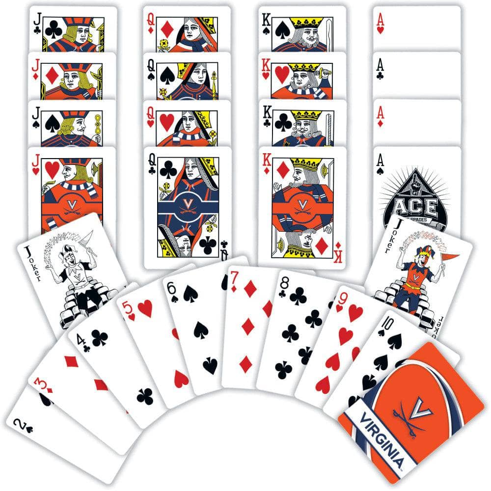 Virginia Cavaliers 54-Card Deck Playing Cards - Sports Gifts, Sports Memorabilia, Sports Collectibles, Fan Shop