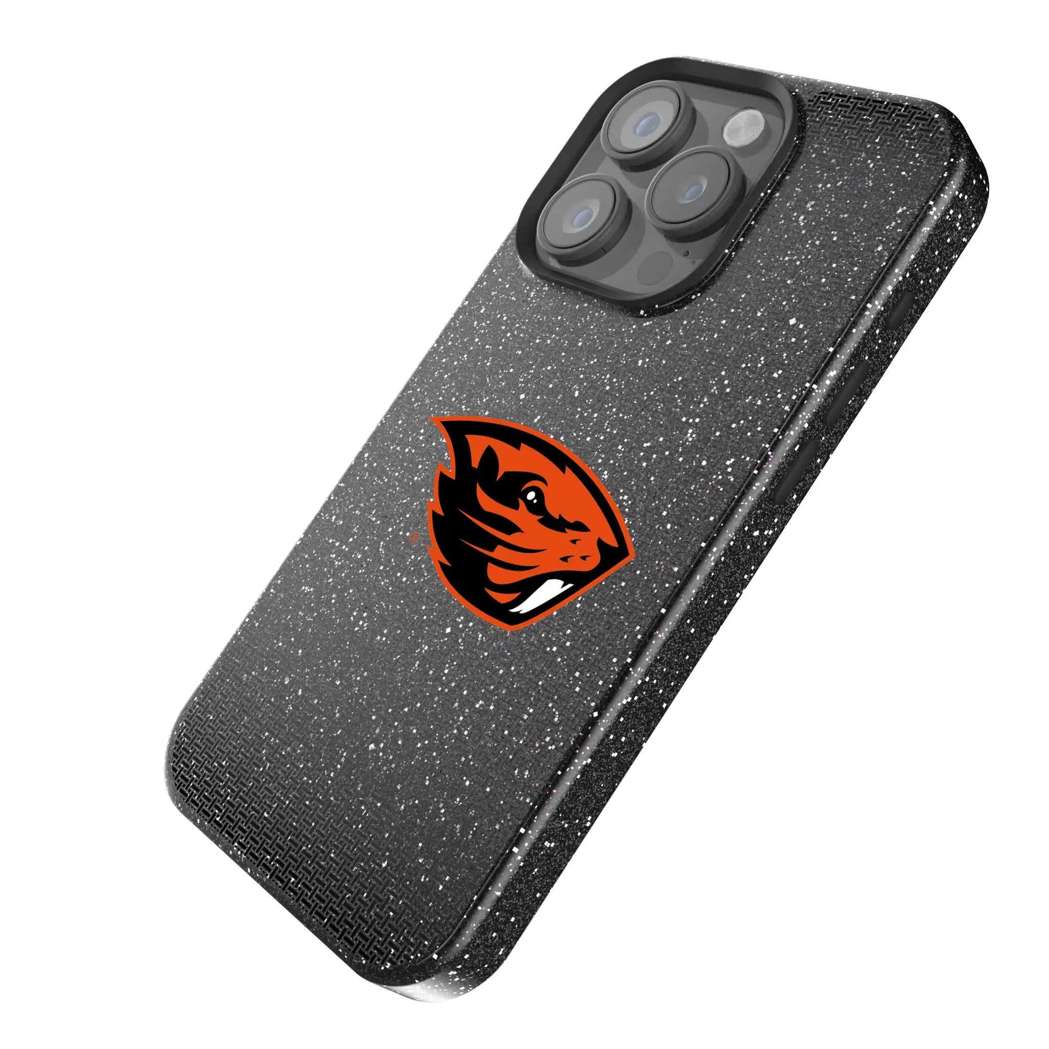 Oregon State University Beavers Linen Bling Phone Case for Apple iPhone