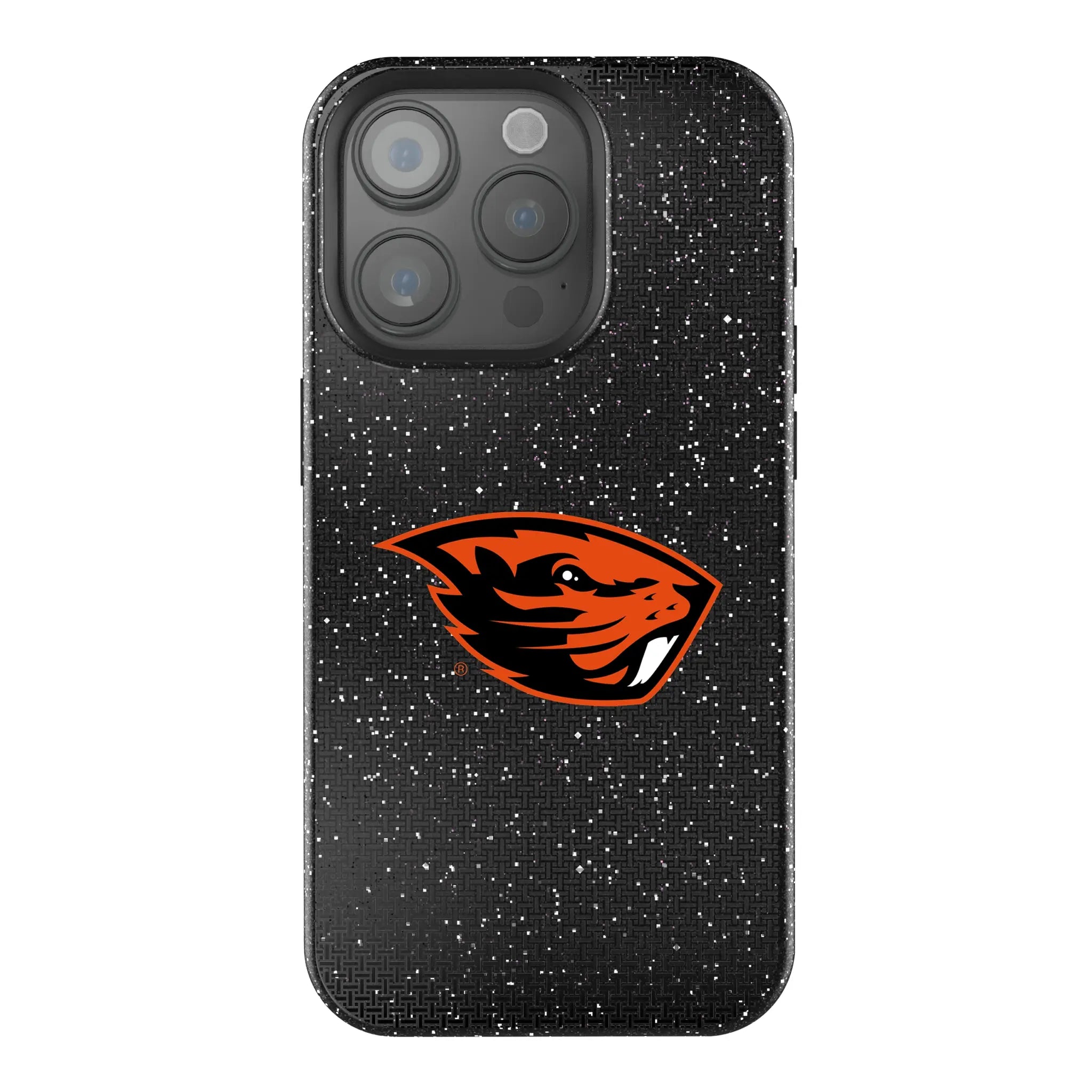 Oregon State University Beavers Linen Bling Phone Case for Apple iPhone