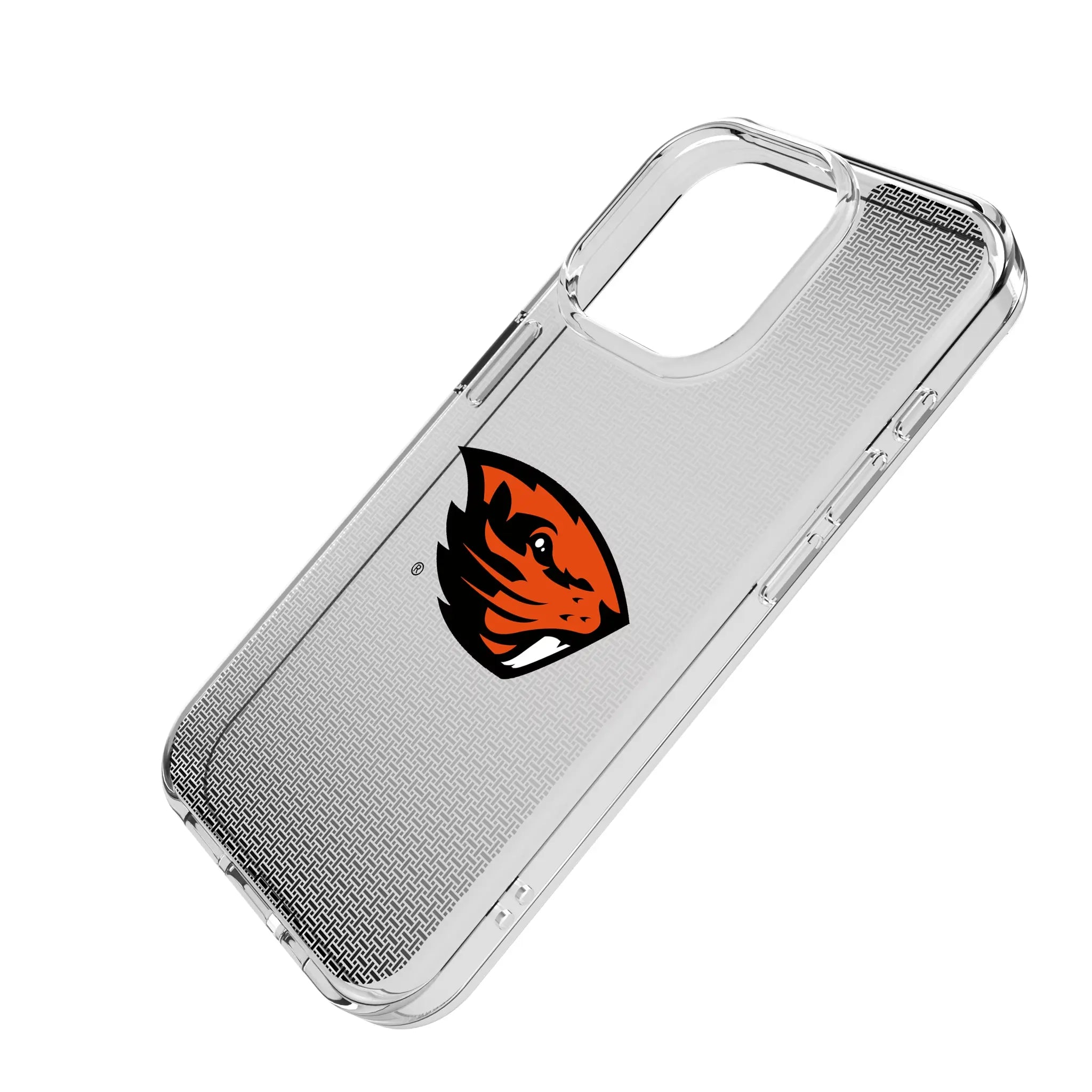 Oregon State University Beavers Linen Clear Phone Case for Apple iPhone