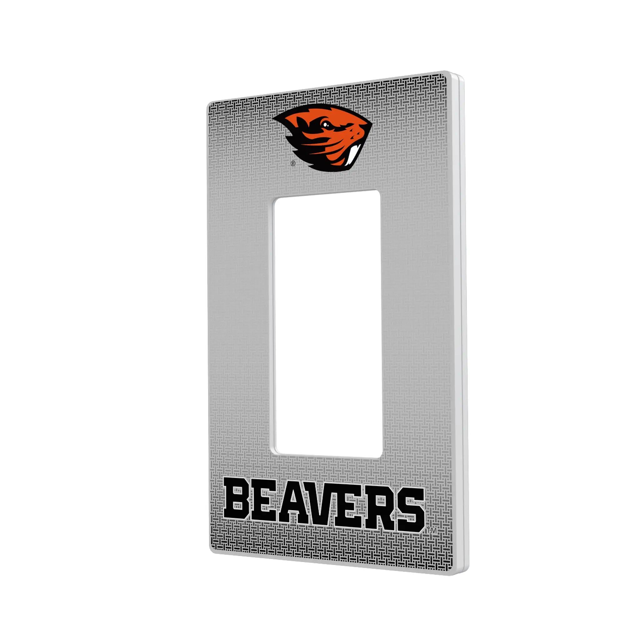 Oregon State University Beavers Linen Hidden-Screw Light Switch Plate