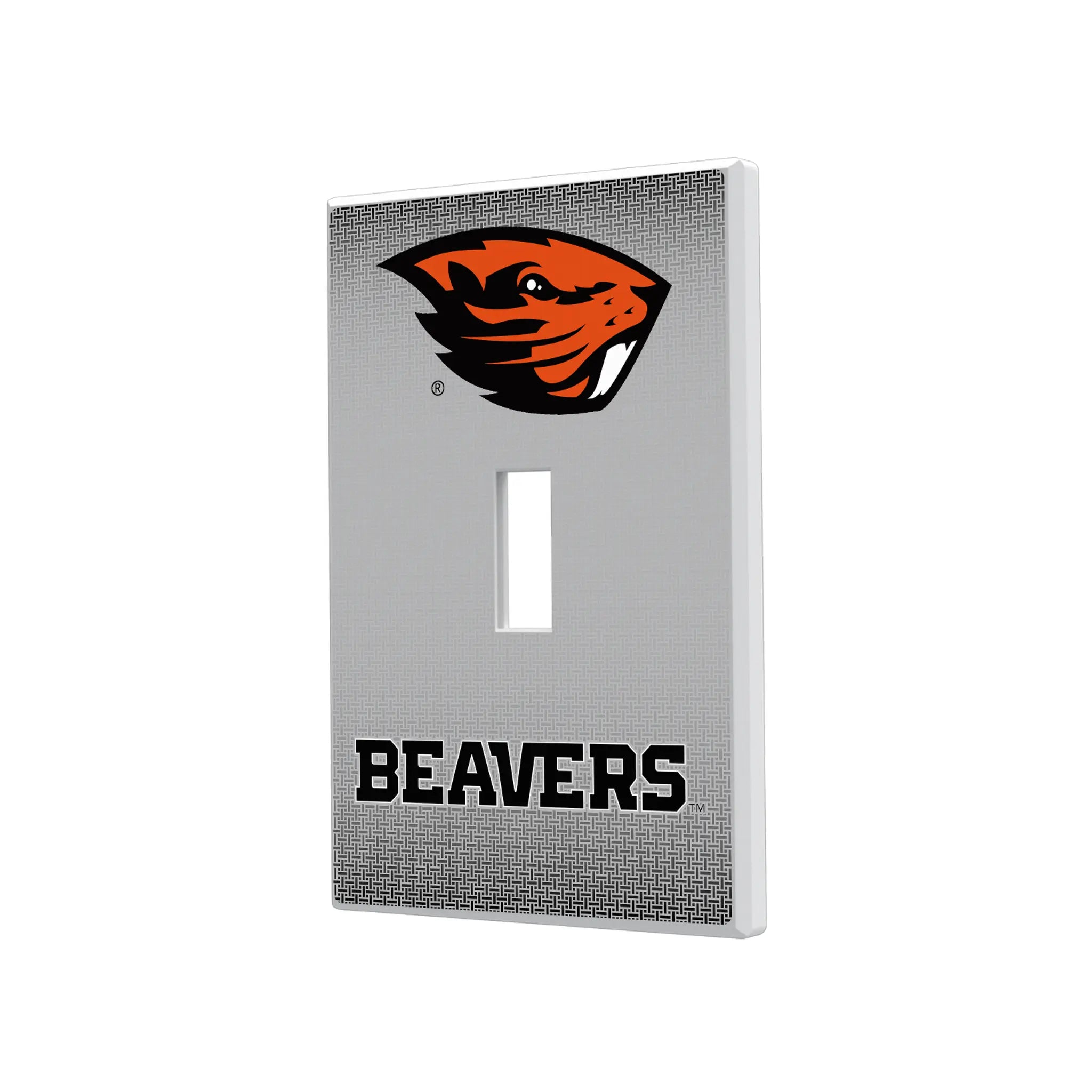 Oregon State University Beavers Linen Hidden-Screw Light Switch Plate