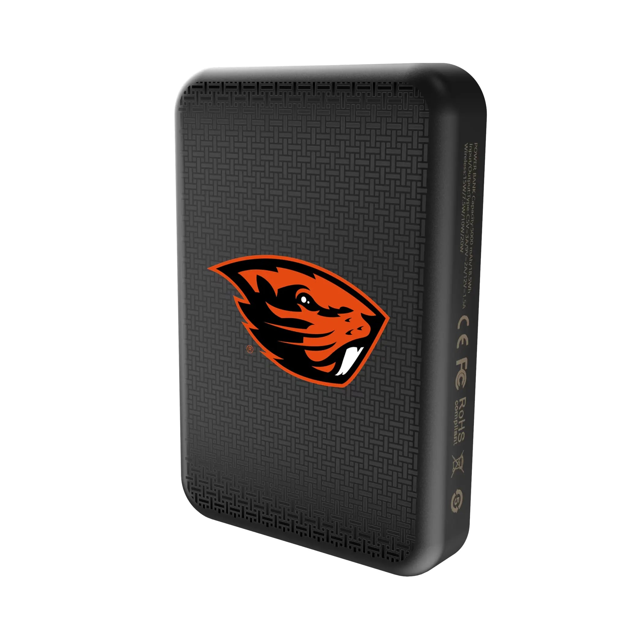 Oregon State University Beavers Linen Wireless Mag Power Bank