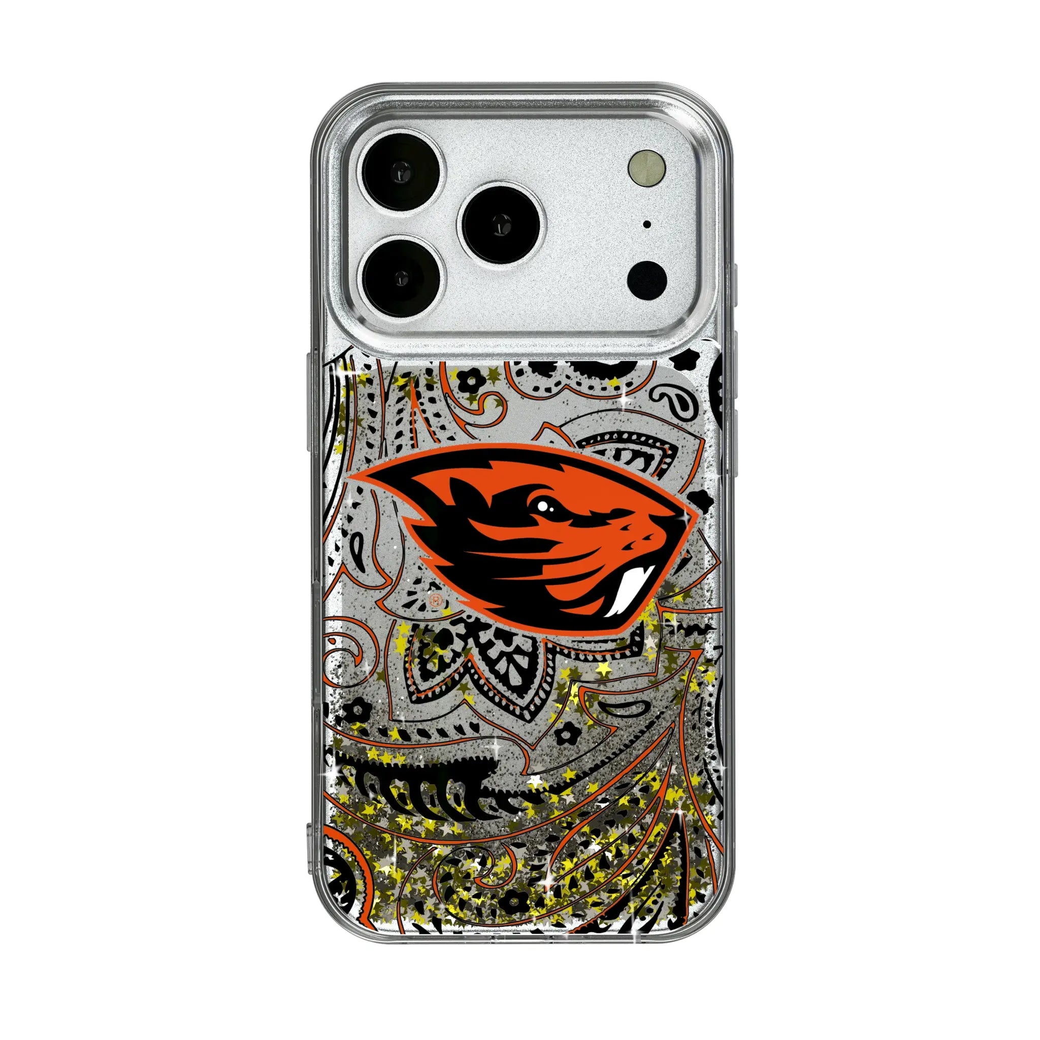 Oregon State University Beavers Paisley Glitter Phone Case