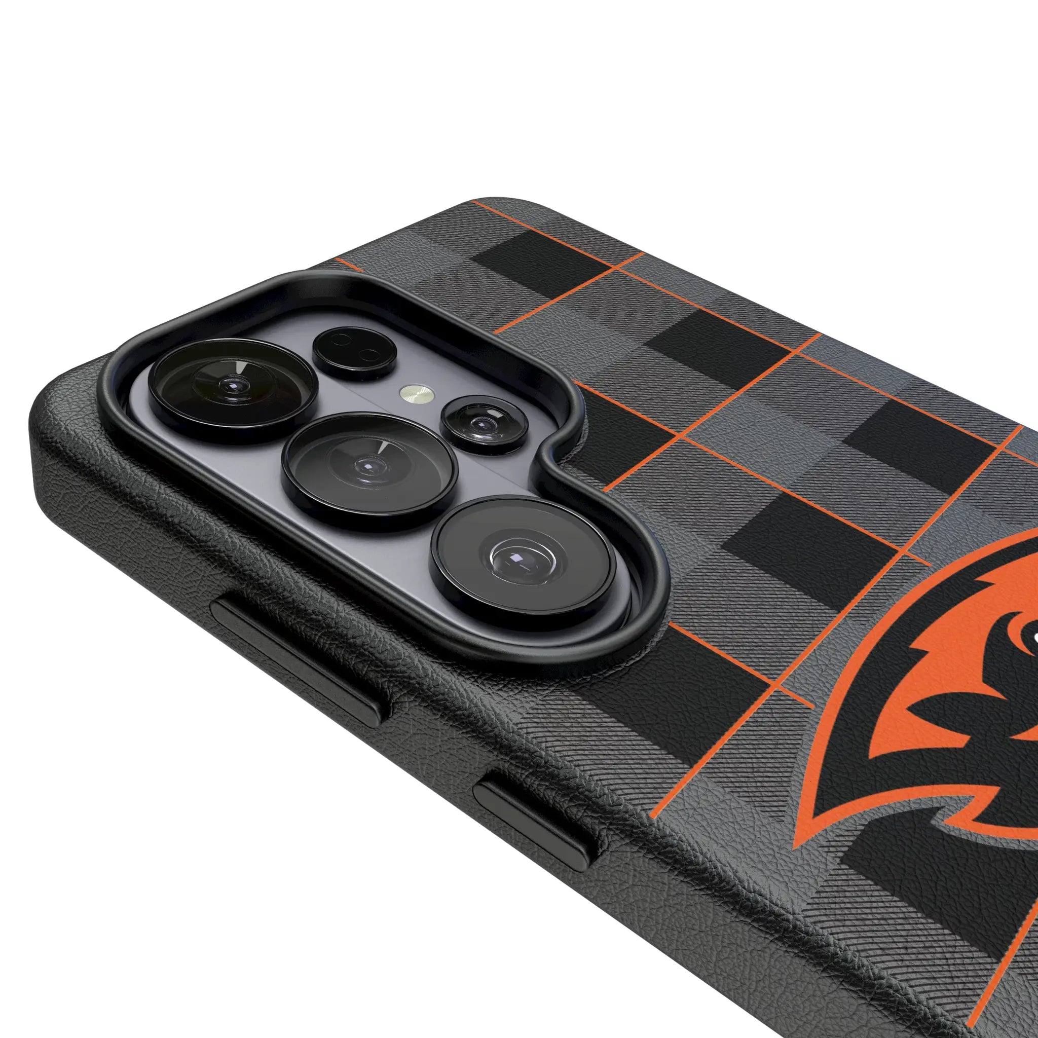 Oregon State University Beavers Plaid MagSafe Compatible Phone Case for Samsung Galaxy