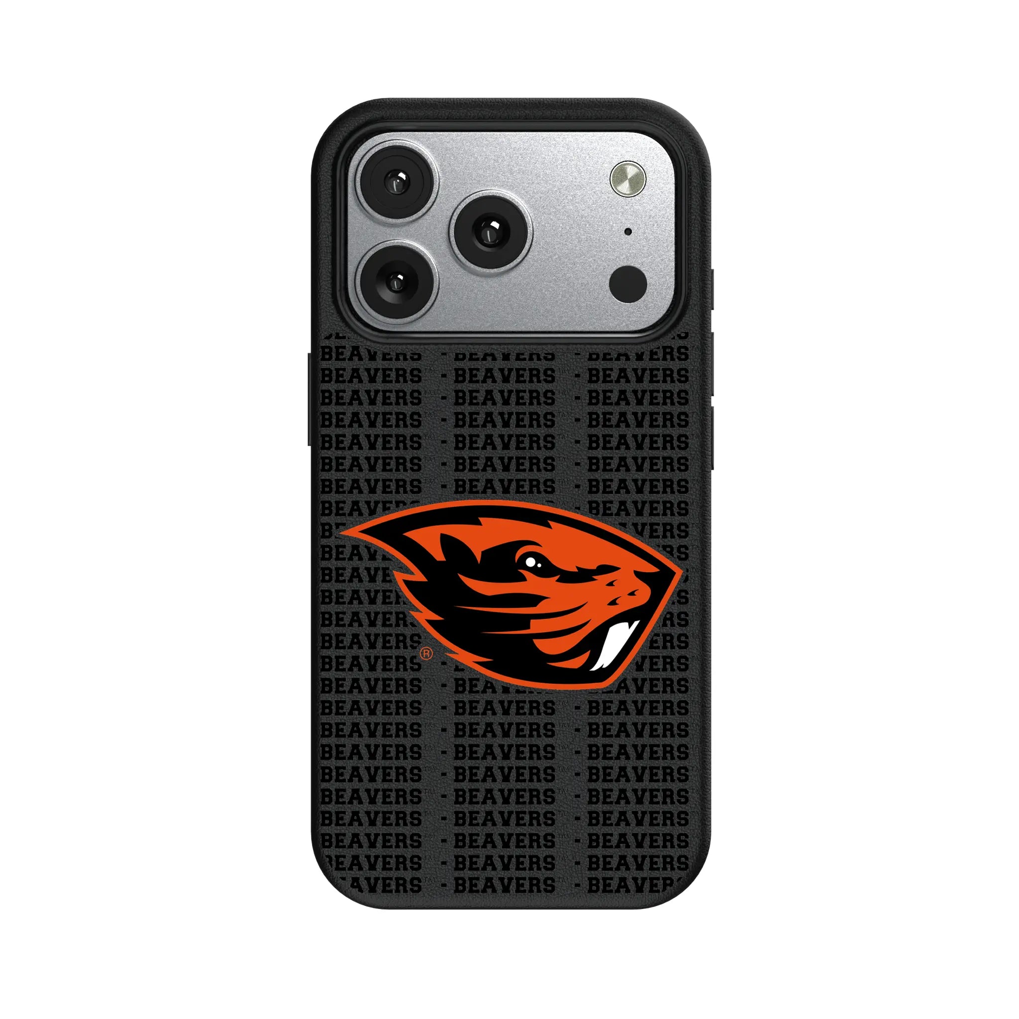 Oregon State University Beavers Text Backdrop MagSafe Compatible Phone Case for Apple iPhone
