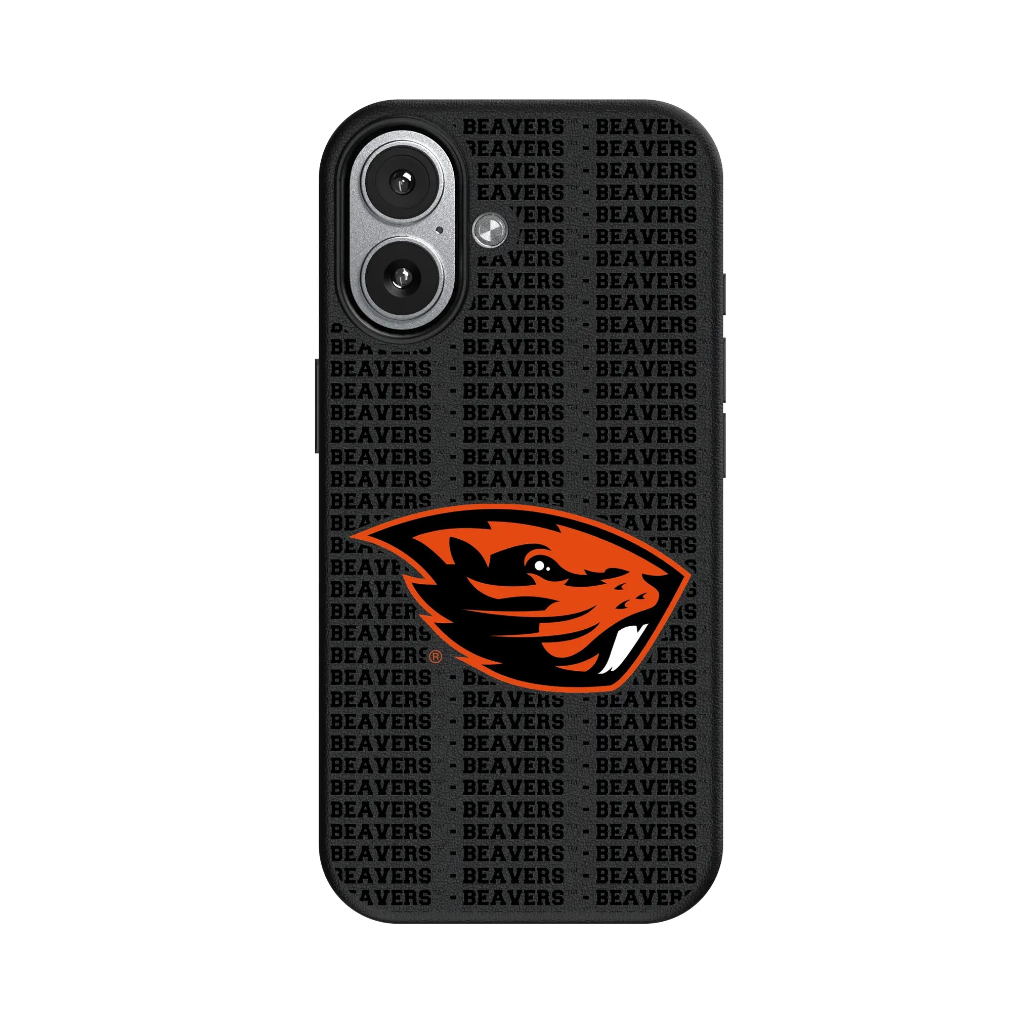 Oregon State University Beavers Text Backdrop MagSafe Compatible Phone Case for Apple iPhone