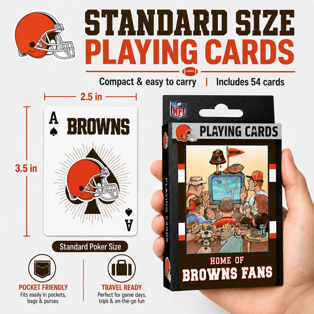 Cleveland Browns Fan Deck Playing Cards - 54 Card Collection