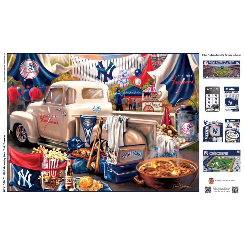 New York Yankees Gameday 1000 Piece Jigsaw Puzzle - Sports Gifts, Sports Memorabilia, Sports Collectibles, Fan Shop