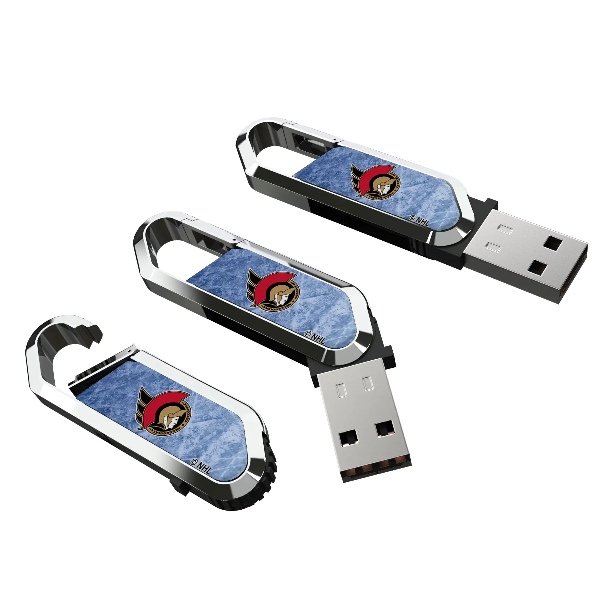 Ottawa Senators Ice Flood USB 32GB Clip Style Flash Drive