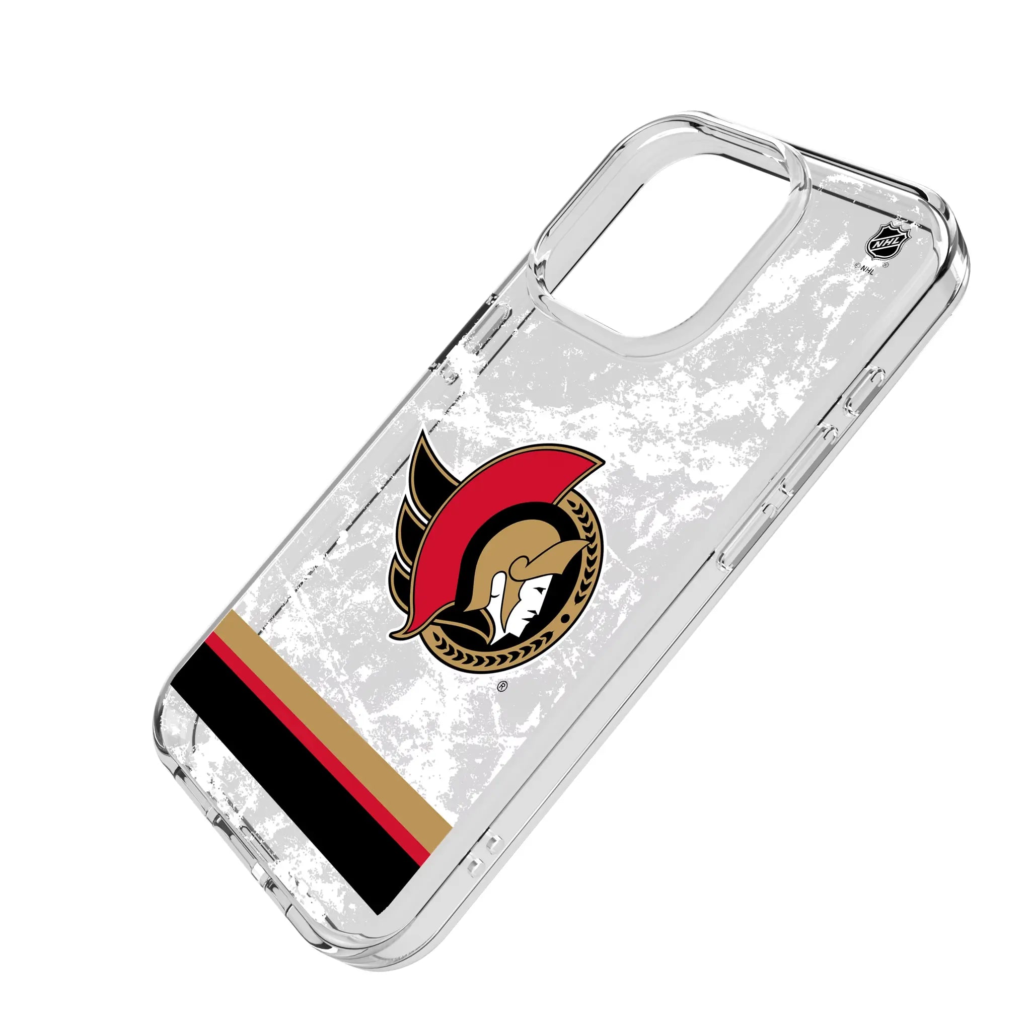 Ottawa Senators Ice Stripe Clear Phone Case for Apple iPhone