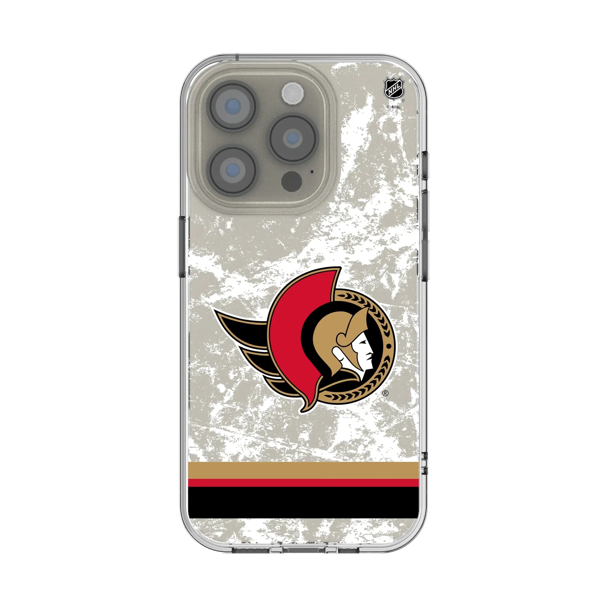 Ottawa Senators Ice Stripe Clear Phone Case for Apple iPhone