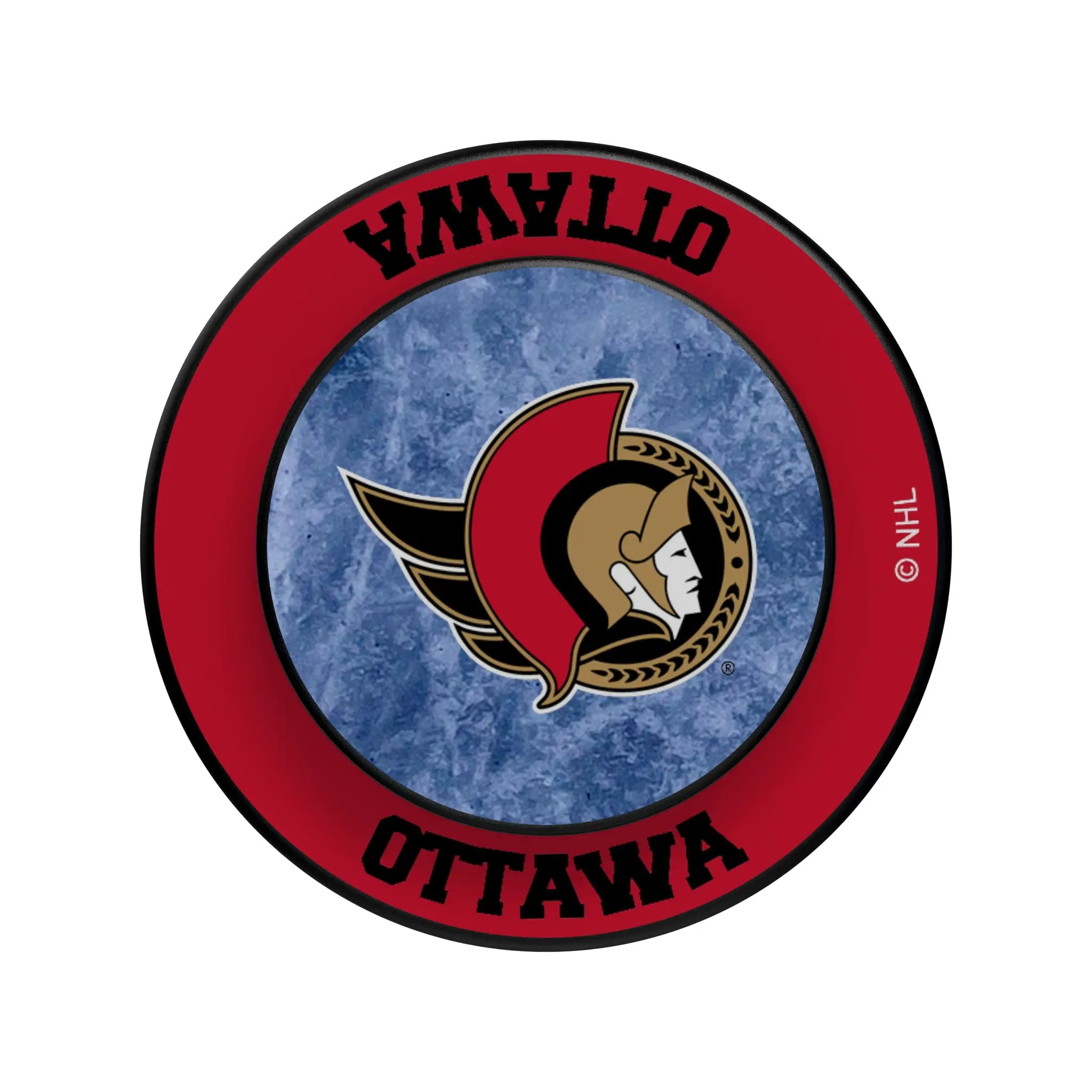 Ottawa Senators Ice Wordmark PopSockets Magnetic Phone Grip and Stand