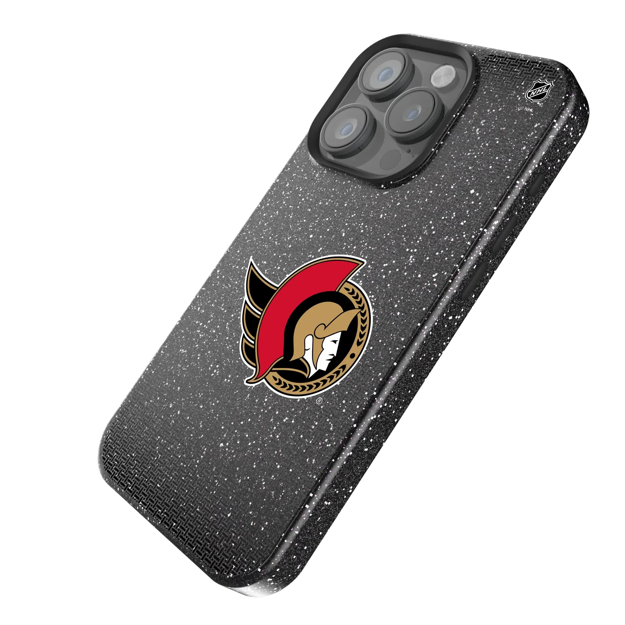 Ottawa Senators Linen Bling Phone Case for Apple iPhone