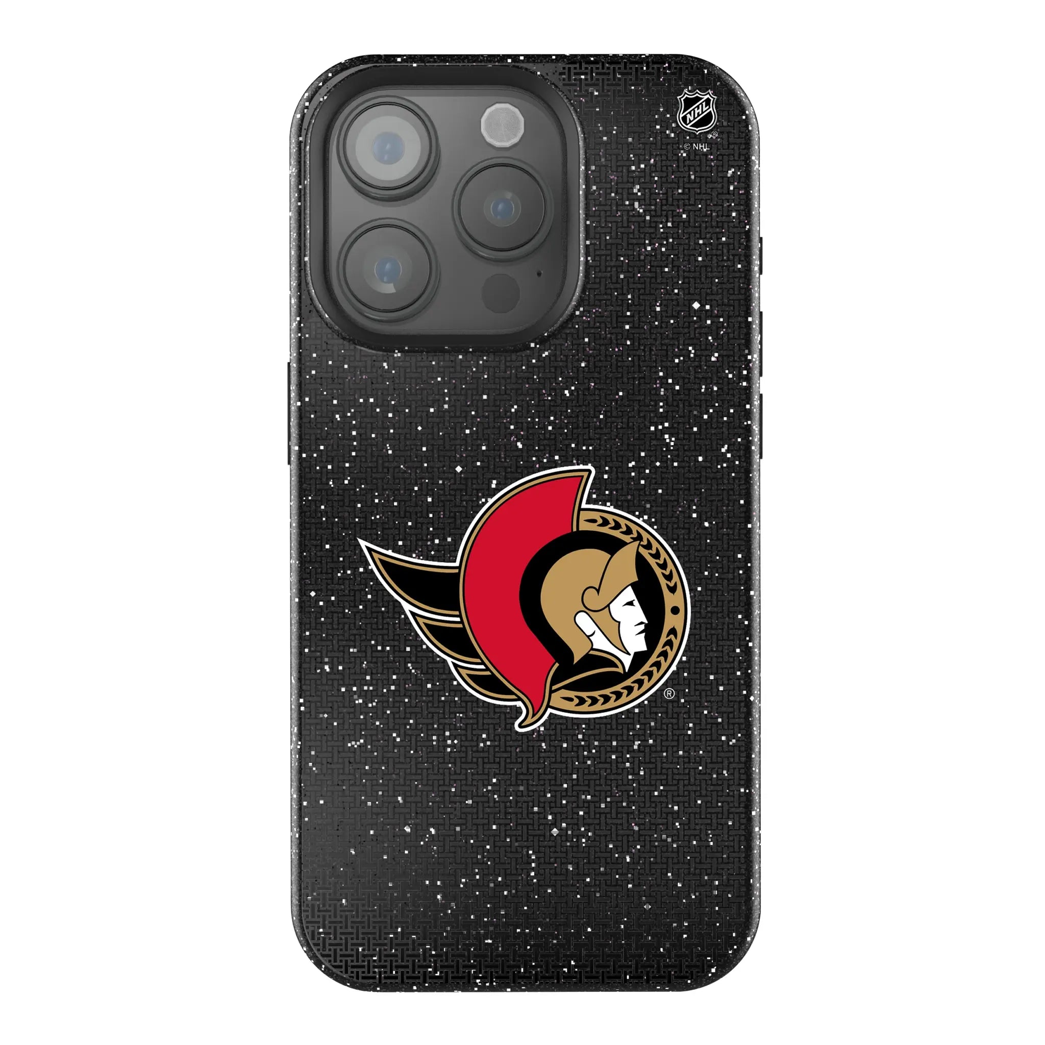 Ottawa Senators Linen Bling Phone Case for Apple iPhone