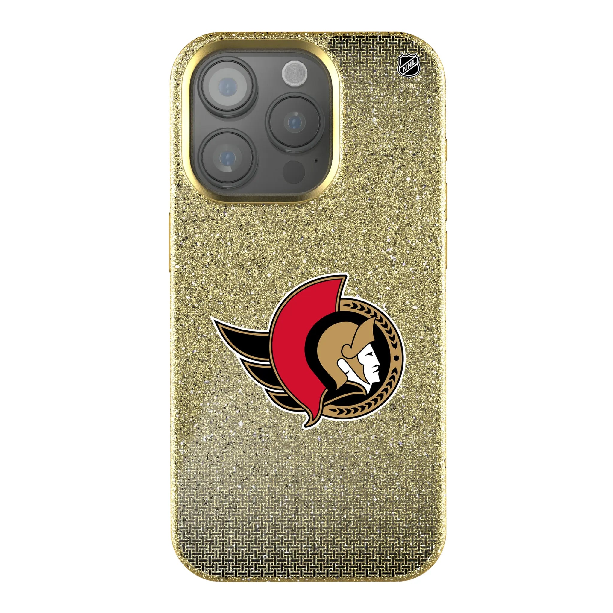 Ottawa Senators Linen Bling Phone Case for Apple iPhone