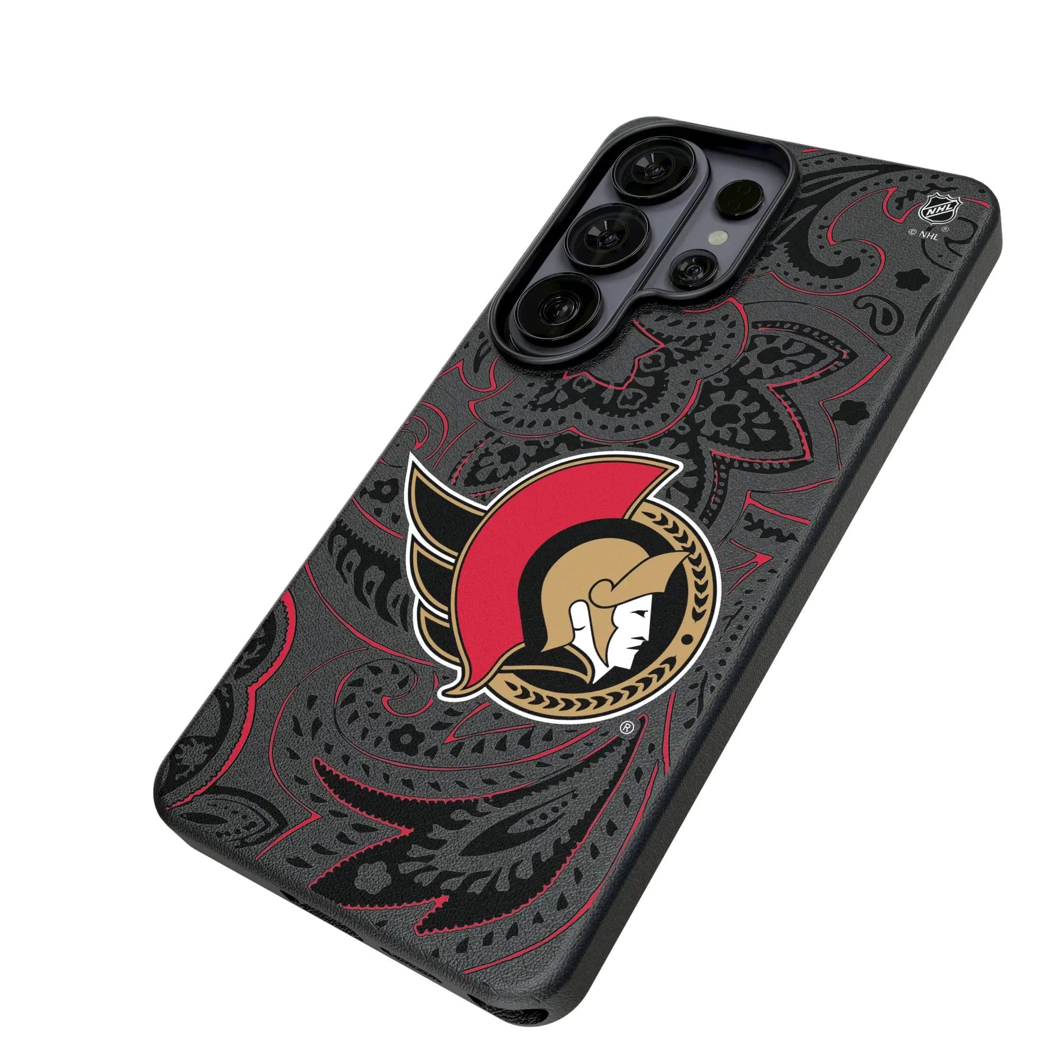 Ottawa Senators Paisley MagSafe Compatible Phone Case for Samsung Galaxy
