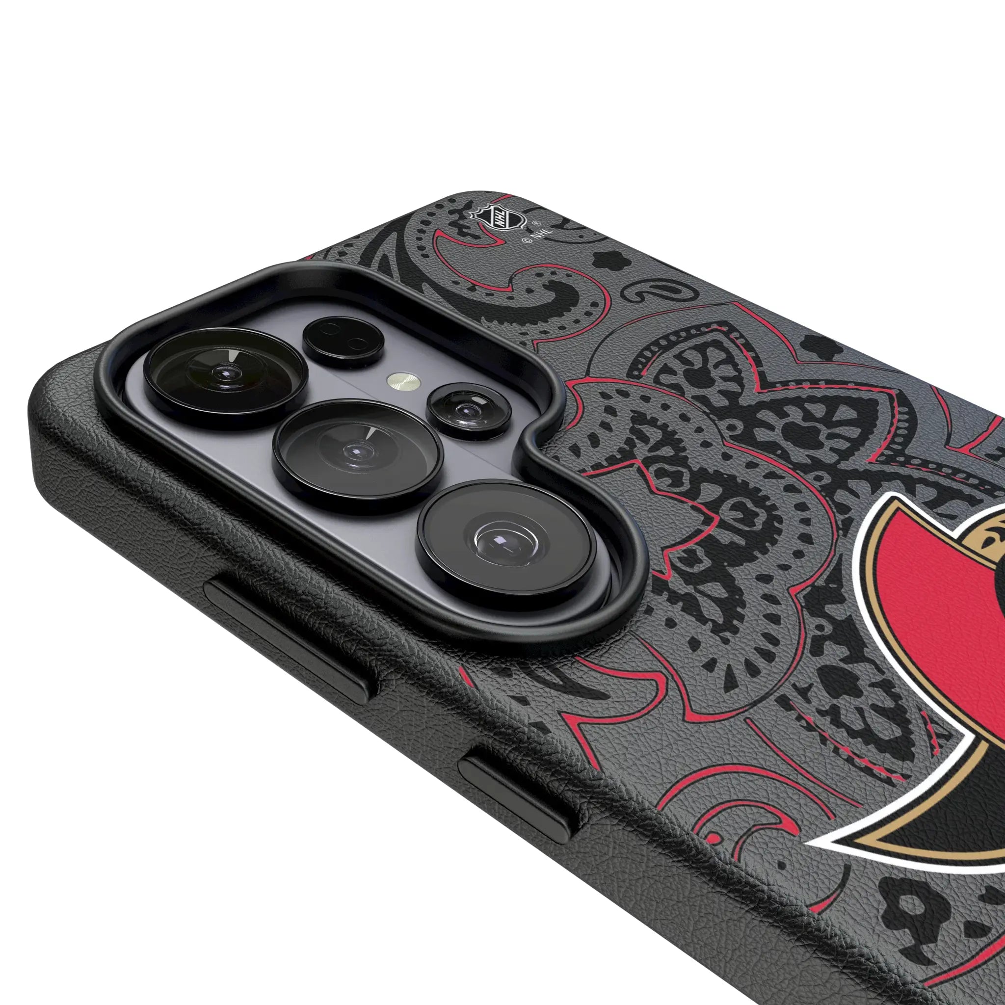 Ottawa Senators Paisley MagSafe Compatible Phone Case for Samsung Galaxy