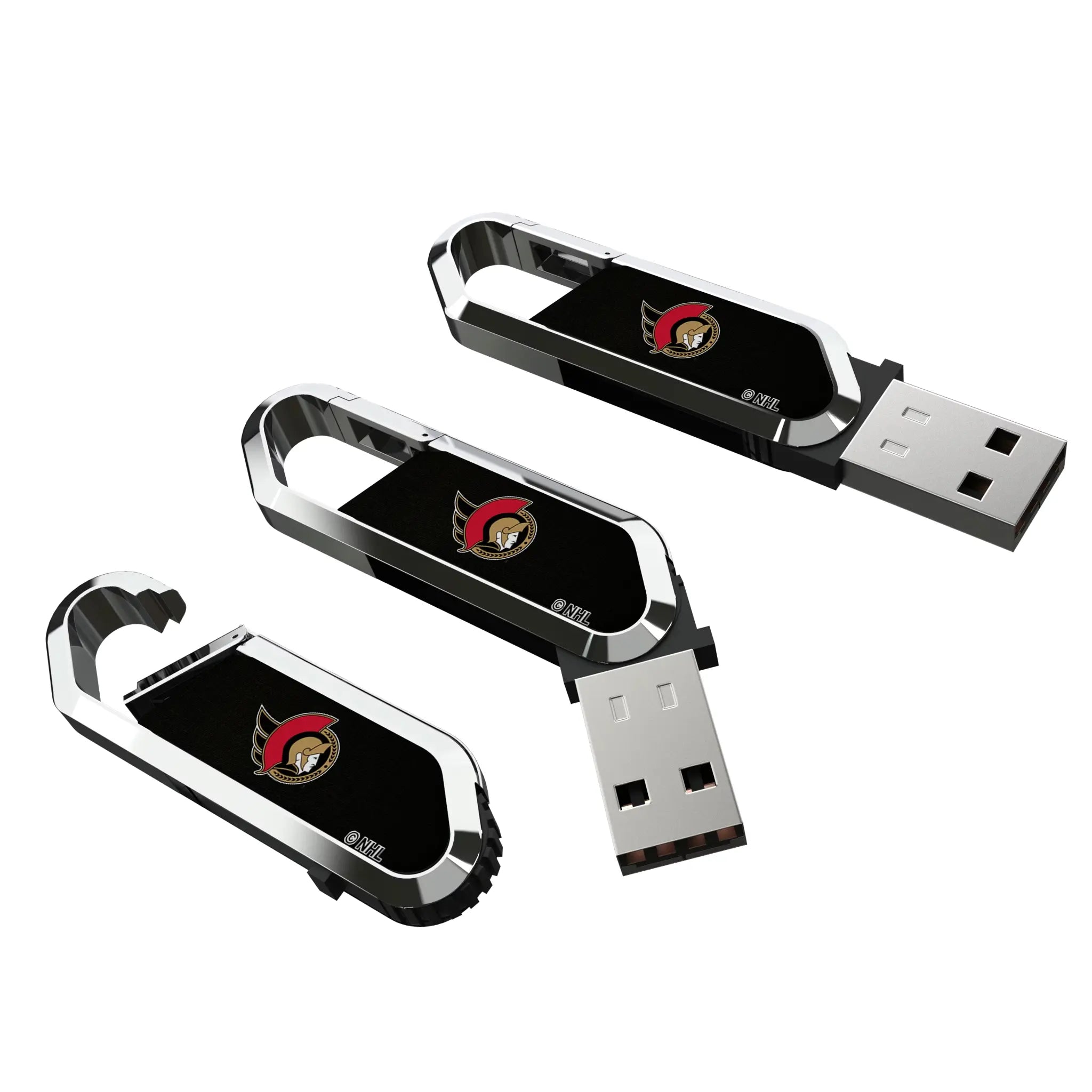Ottawa Senators Solid USB 32GB Clip Style Flash Drive