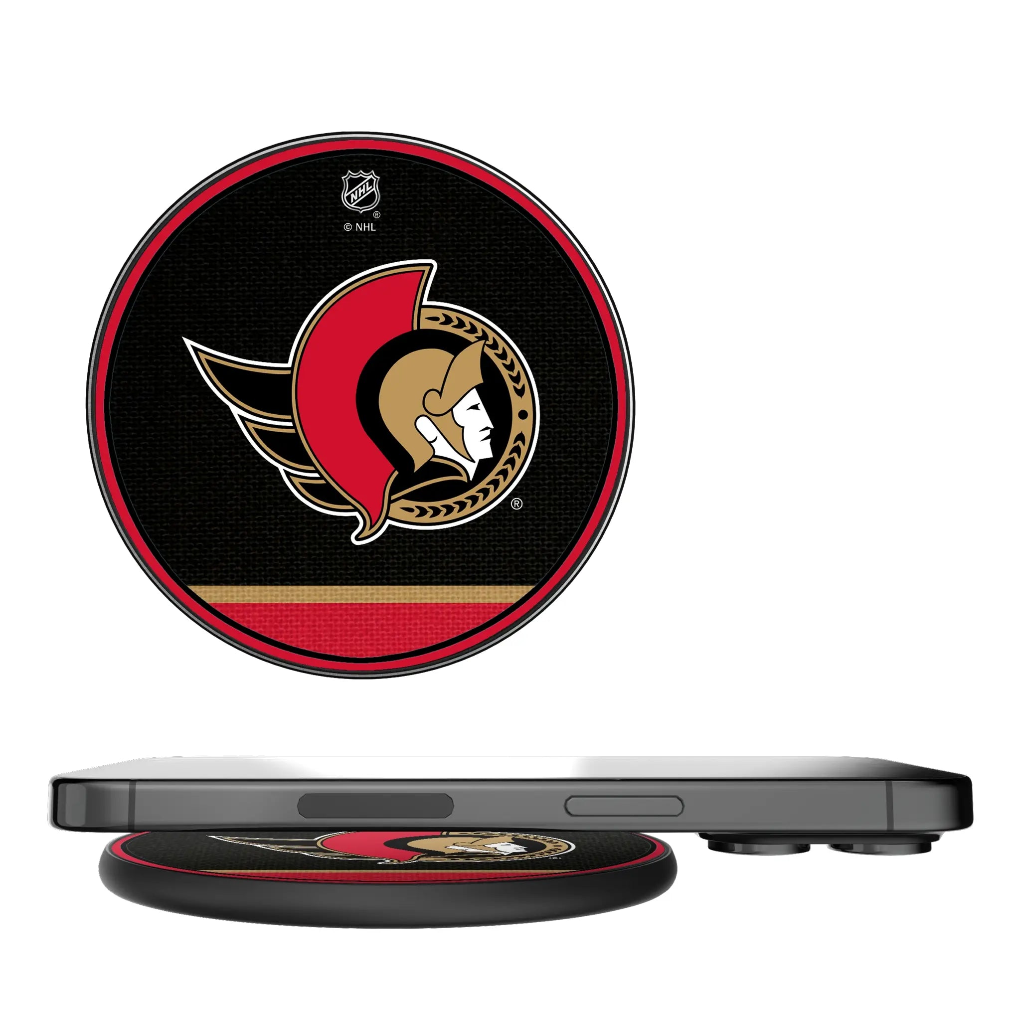 Ottawa Senators Stripe 15-Watt Wireless Charger