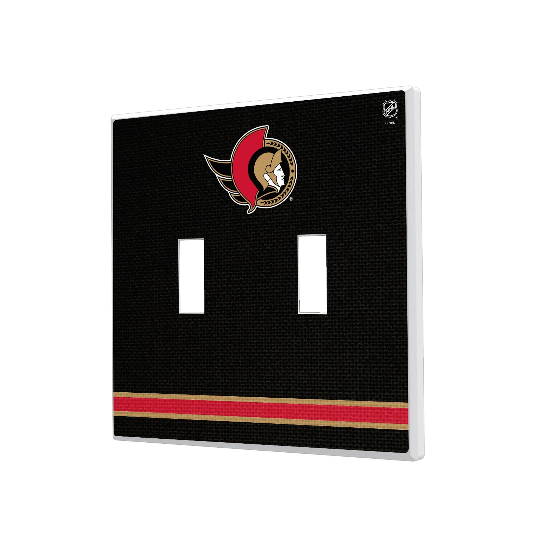 Ottawa Senators Stripe Hidden-Screw Light Switch Plate