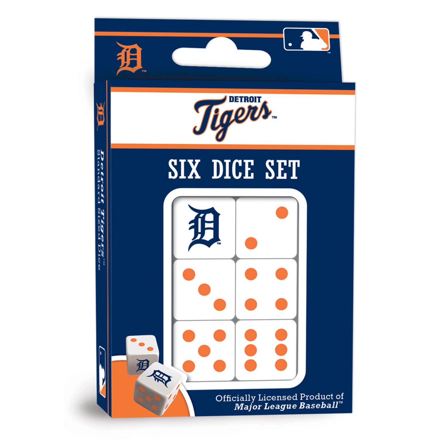 Detroit Tigers Themed Dice Set - Sports Gifts, Sports Memorabilia, Sports Collectibles, Fan Shop