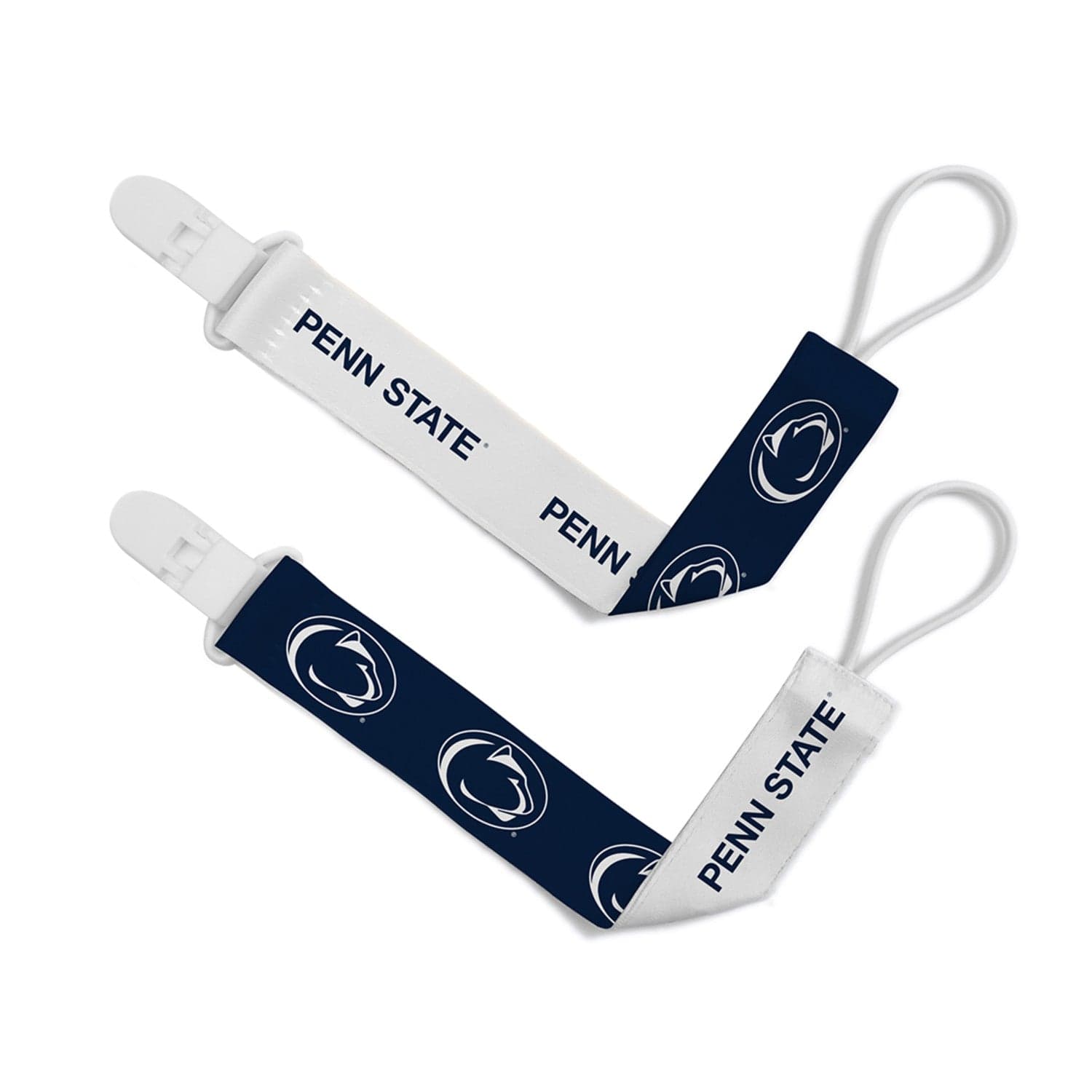Penn State Nittany Lions Pacifier Clip 2-Pack - Sports Gifts, Sports Memorabilia, Sports Collectibles, Fan Shop