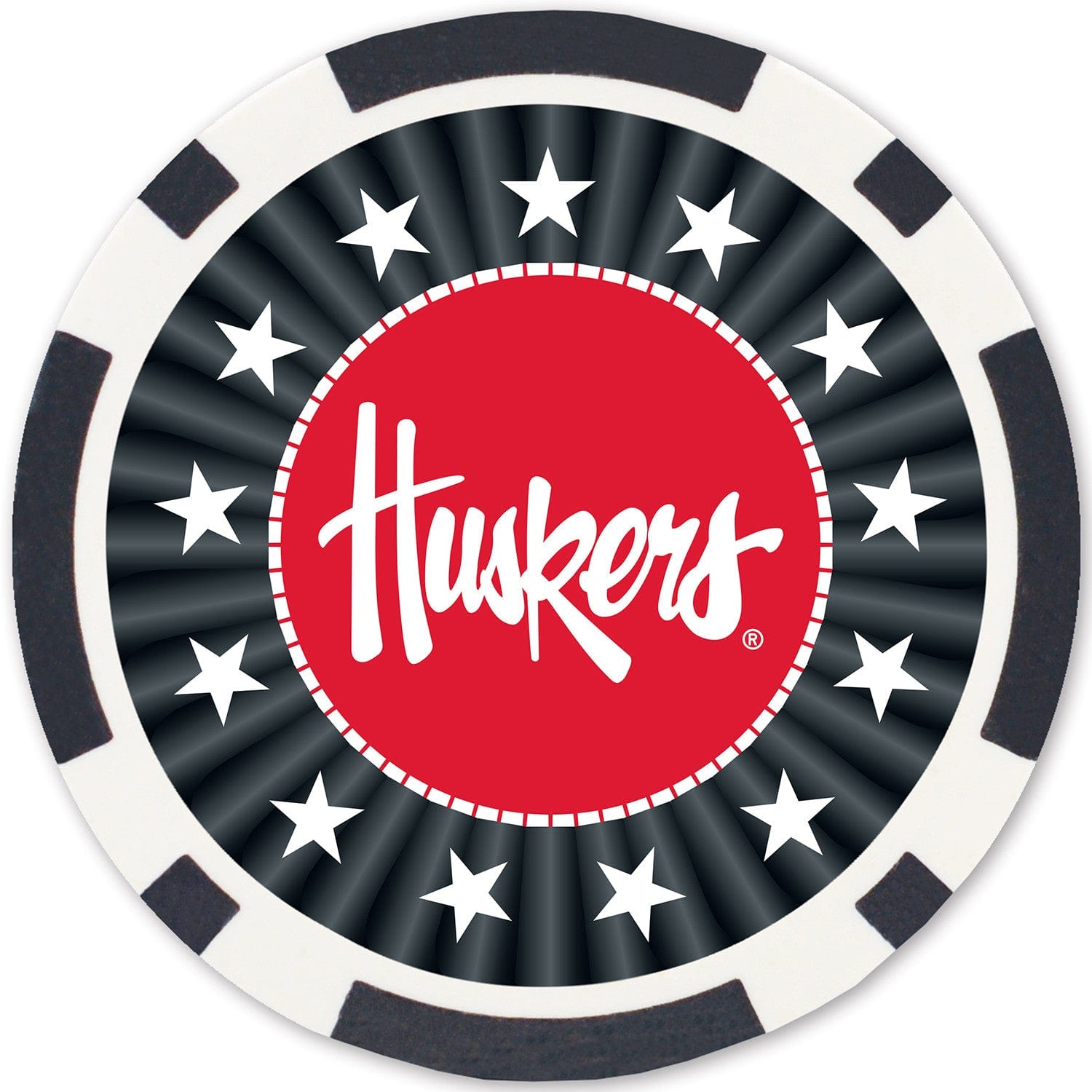 Nebraska Cornhuskers 100 Piece Poker Chip Set - Sports Gifts, Sports Memorabilia, Sports Collectibles, Fan Shop