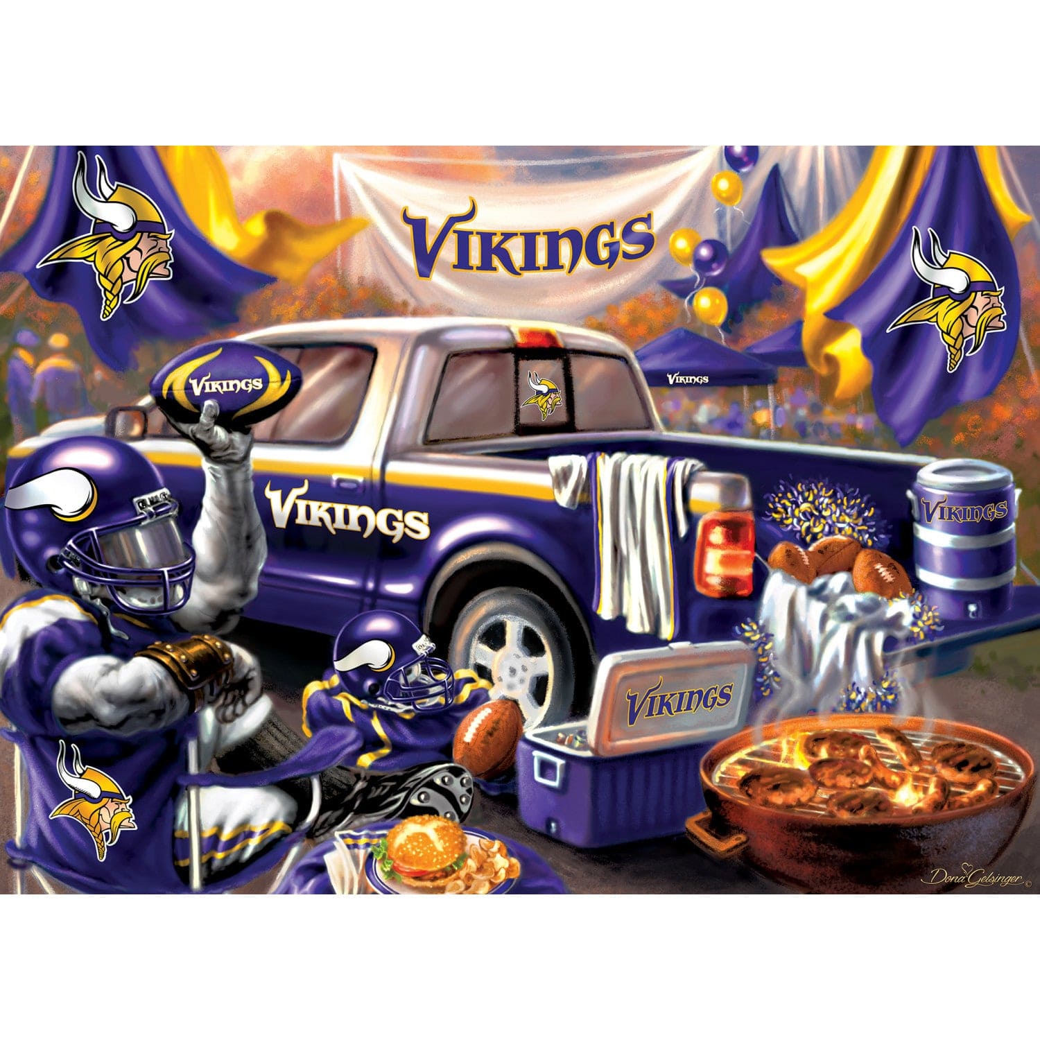 Minnesota Vikings Gameday 1000 Piece Jigsaw Puzzle