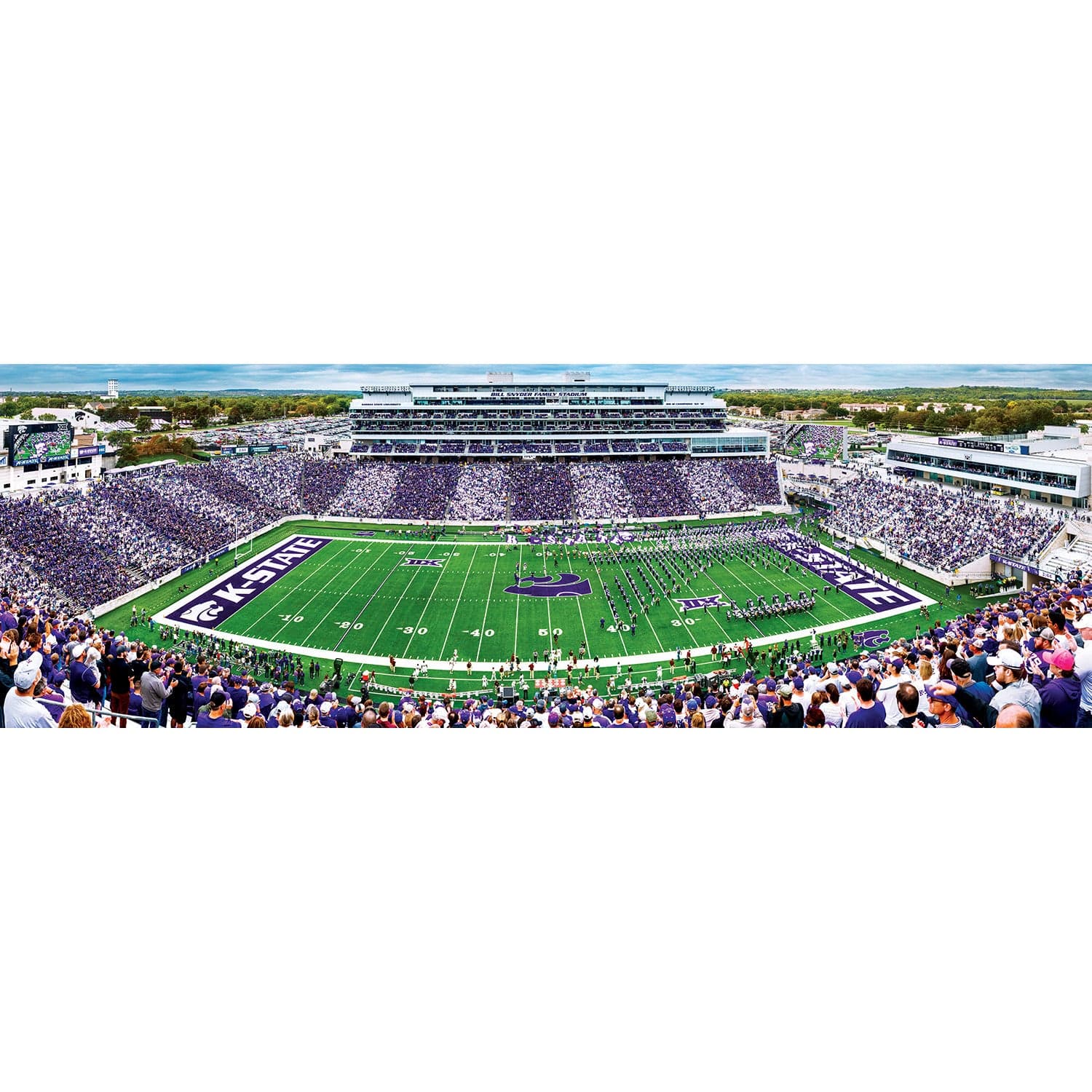 Kansas State Wildcats 1000 Piece Panoramic Jigsaw Puzzle - Sports Gifts, Sports Memorabilia, Sports Collectibles, Fan Shop