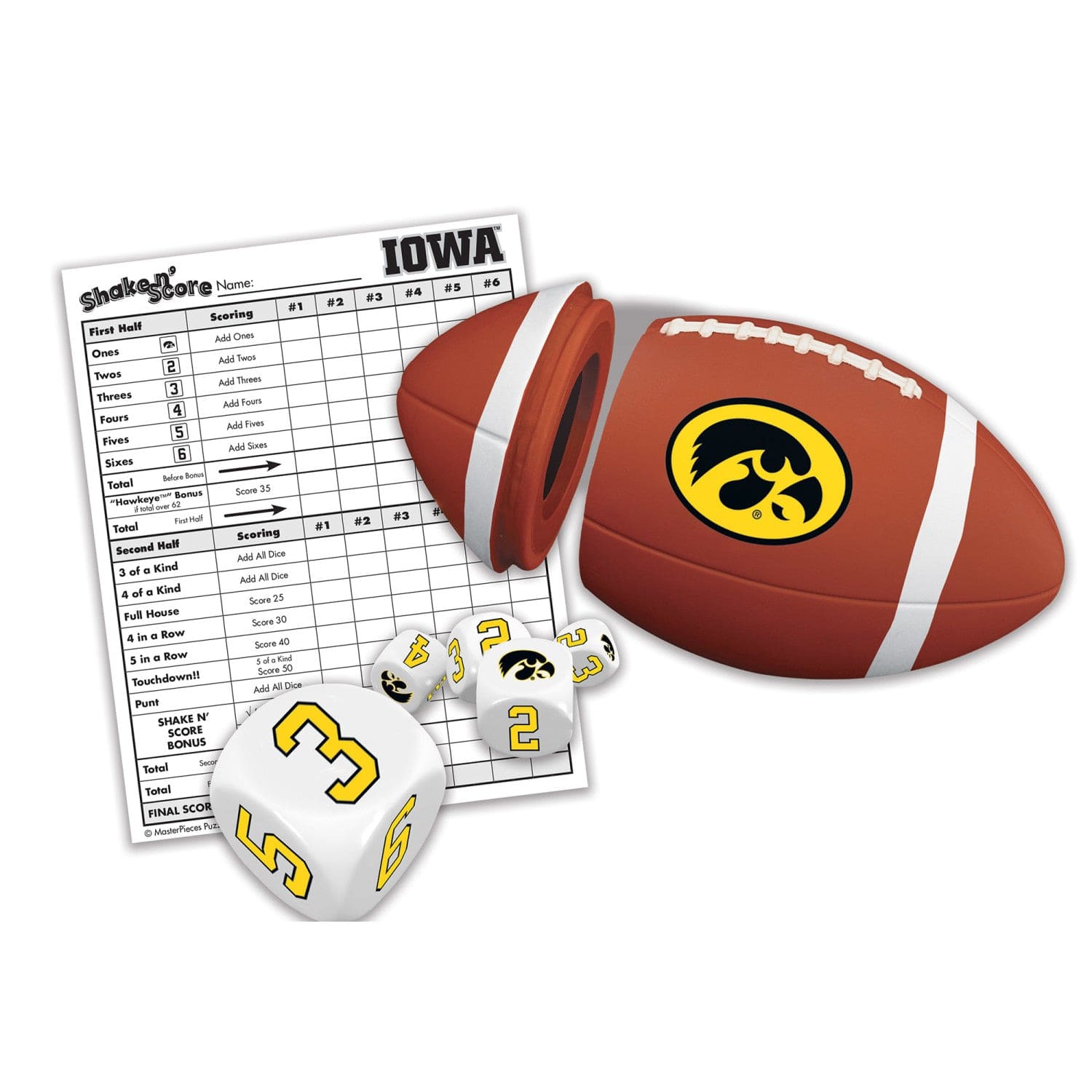 Iowa Hawkeyes Shake n' Score Game Set - Sports Gifts, Sports Memorabilia, Sports Collectibles, Fan Shop