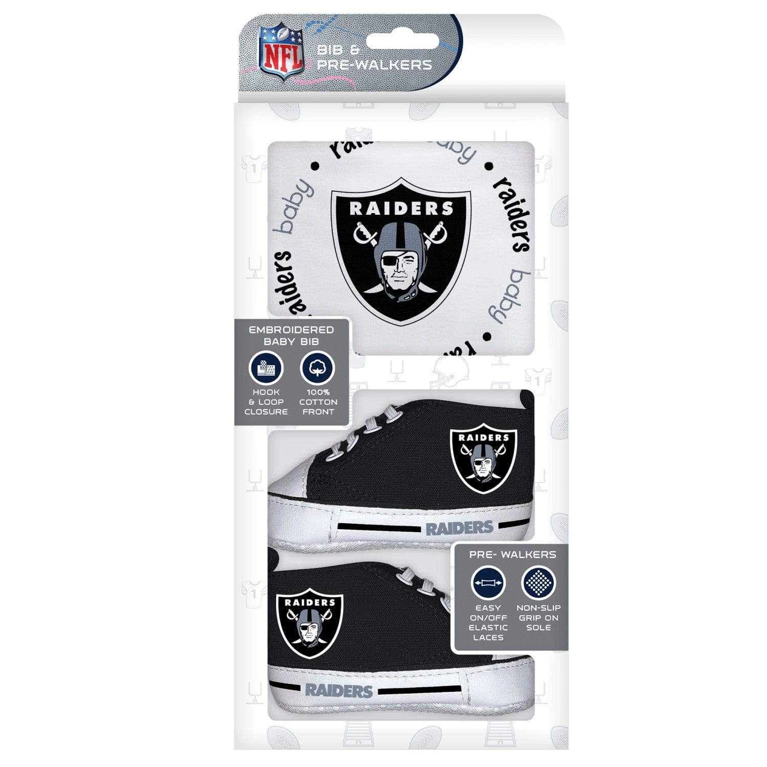 Las Vegas Raiders 2-Piece Baby Gift Set - Sports Gifts, Sports Memorabilia, Sports Collectibles, Fan Shop