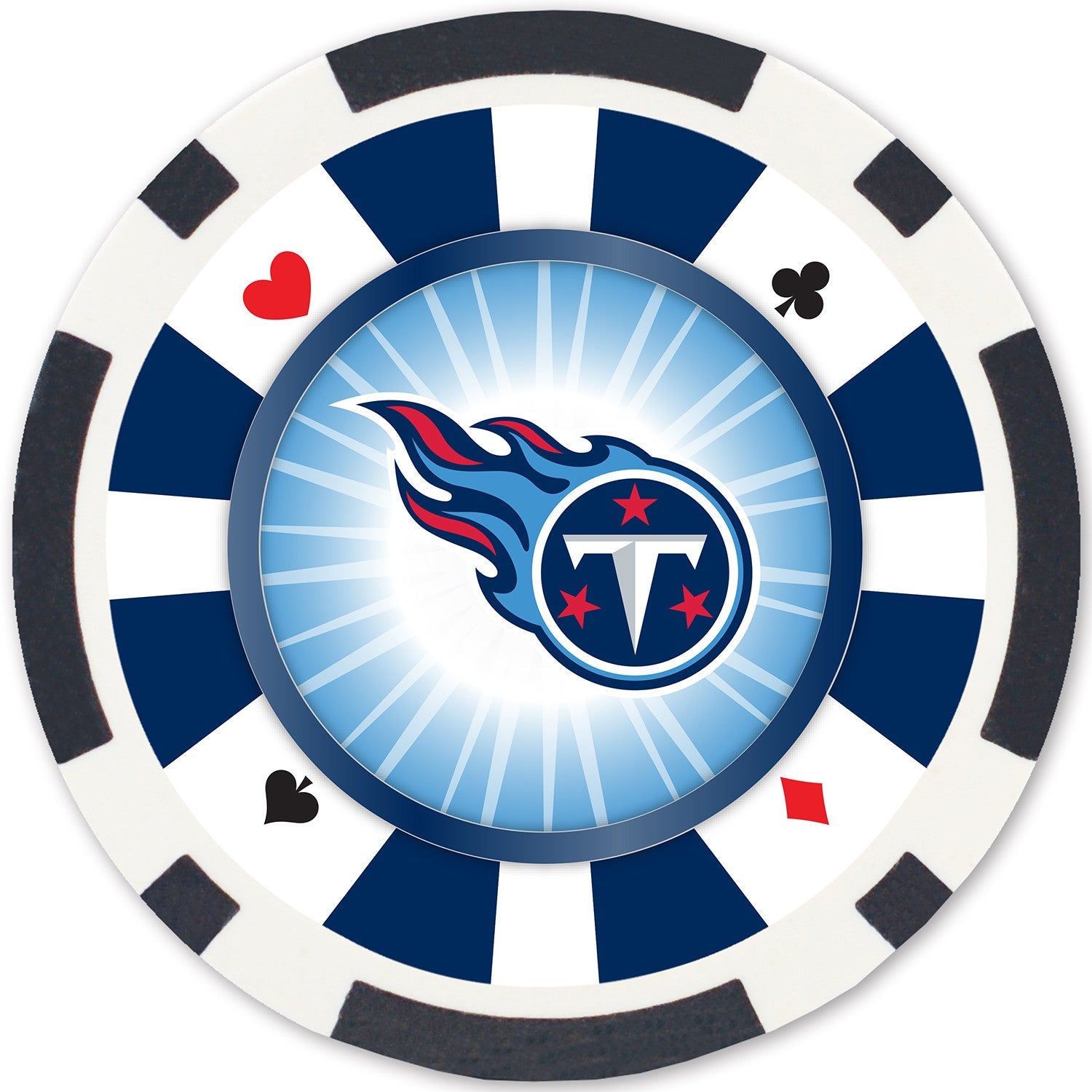 Tennessee Titans 100 Piece Poker Chips - 757 Sports Collectibles