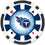 Tennessee Titans 100 Piece Poker Chips - 757 Sports Collectibles