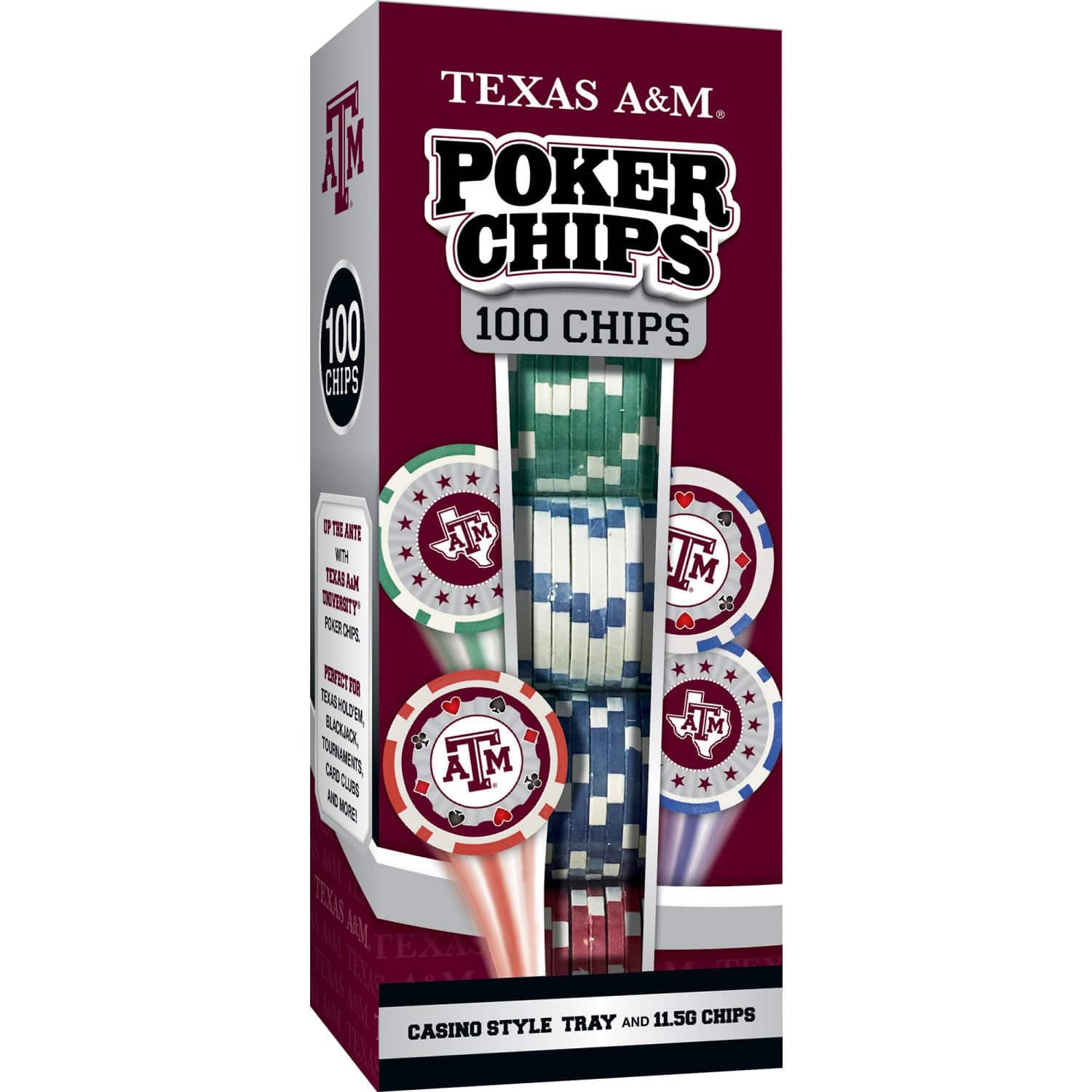 Texas A&M Aggies 100 Piece Poker Chip Set
