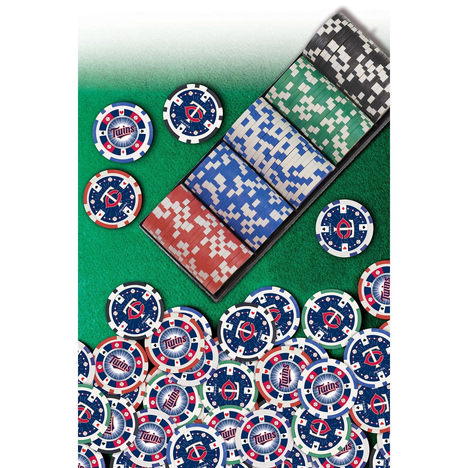 Minnesota Twins 100-Piece Poker Chip Set - Sports Gifts, Sports Memorabilia, Sports Collectibles, Fan Shop