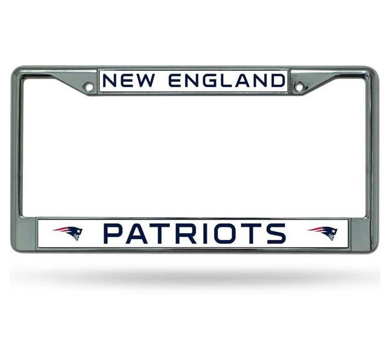 New England Patriots License Plate Frame Chrome - Sports Collectibles, Sports Memorabilia, Sports Fan Shop, Sports Gifts