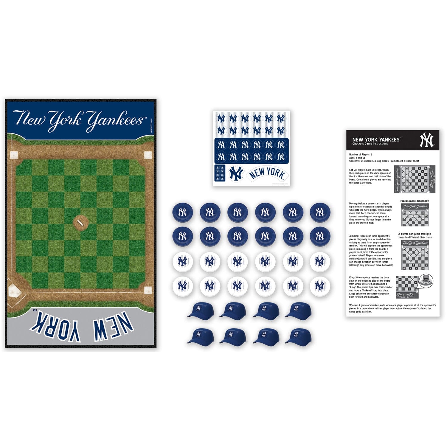 New York Yankees Checkers Game - Sports Gifts, Sports Memorabilia, Sports Collectibles, Fan Shop