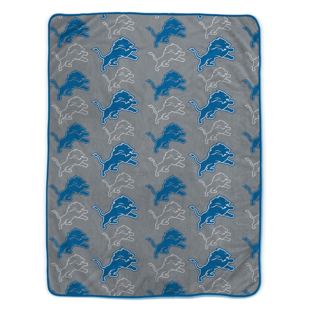 Detroit Lions - NFL Logo Roll Ultra Cozy Oversized 66x80" Blanket - Sports Gifts, Sports Memorabilia, Sports Collectibles, Fan Shop